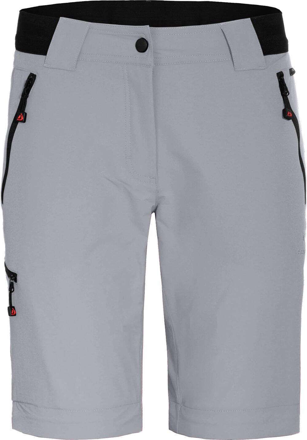 Bergson Outdoorhose VIDAA COMFORT Zipp Off (slim) Damen Wanderhose, leicht strapazierfähig, Normalgrößen, hellgrau