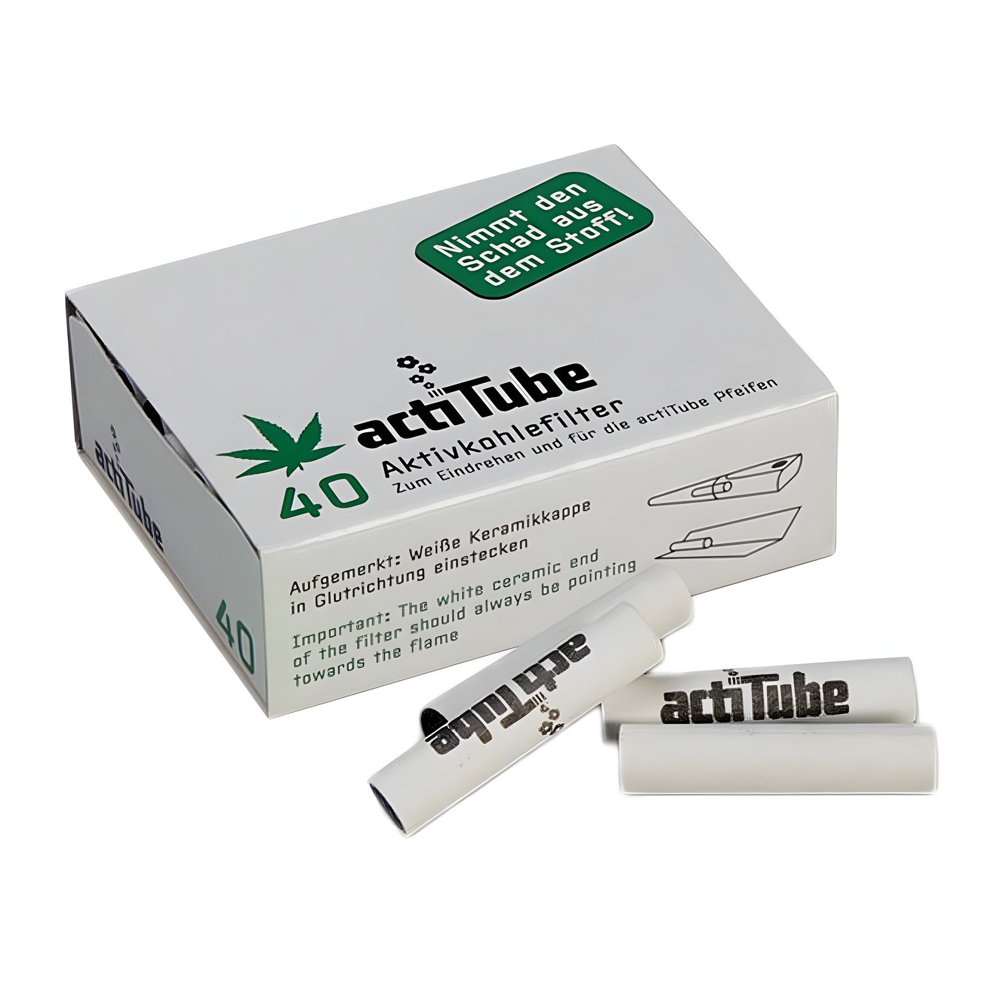 ActiTube Aktivkohlefilter actiTube Aktivkohlefilter, 40 Stück