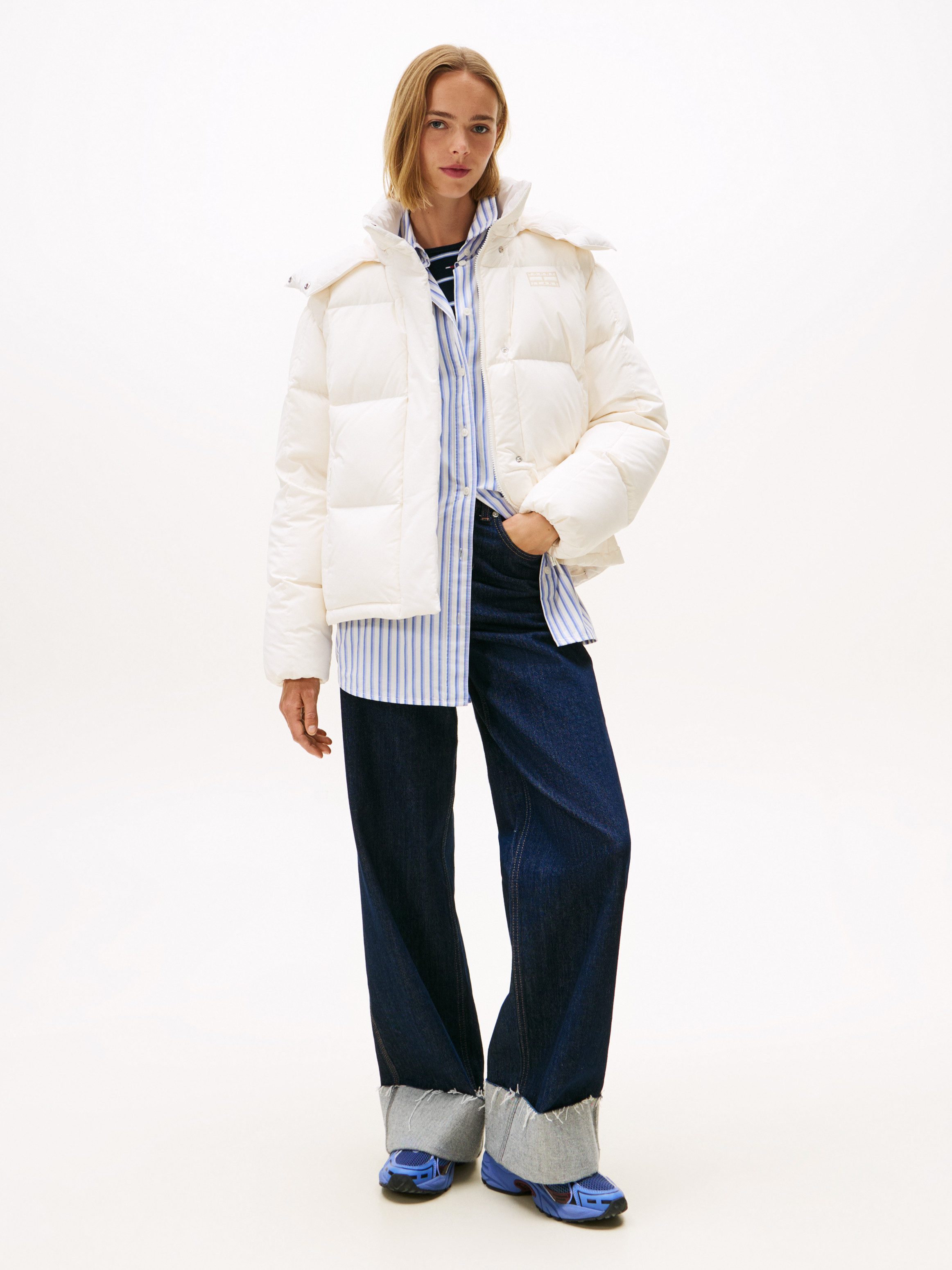 Tommy Jeans Steppjacke TJW ALASKA GRID DOWN JACKET EXT