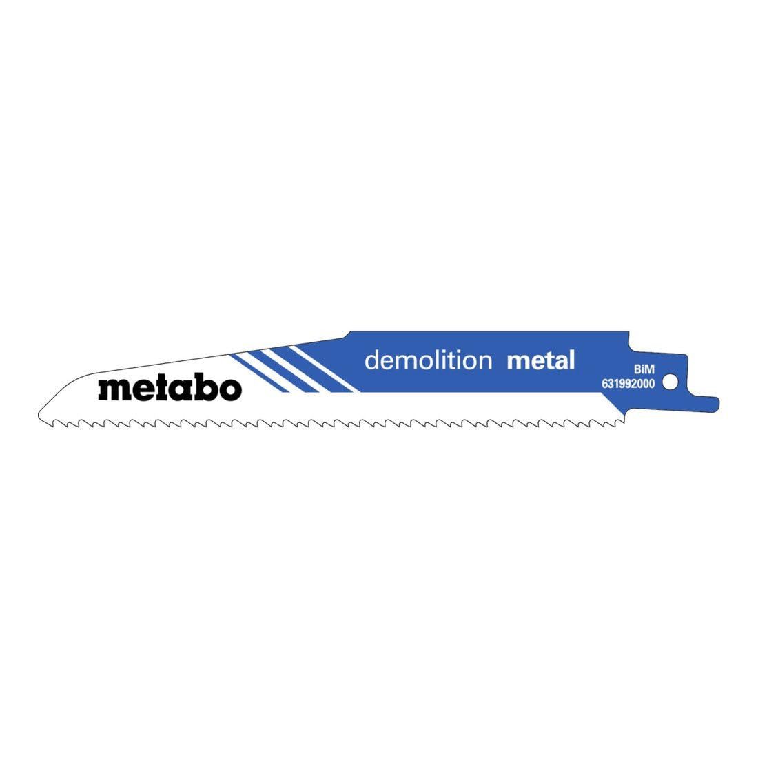 metabo Säbelsäge Metabo 5 Säbelsägeblätter "demolition metal" 150 x 1,6 mm, BiM, 2,5+3