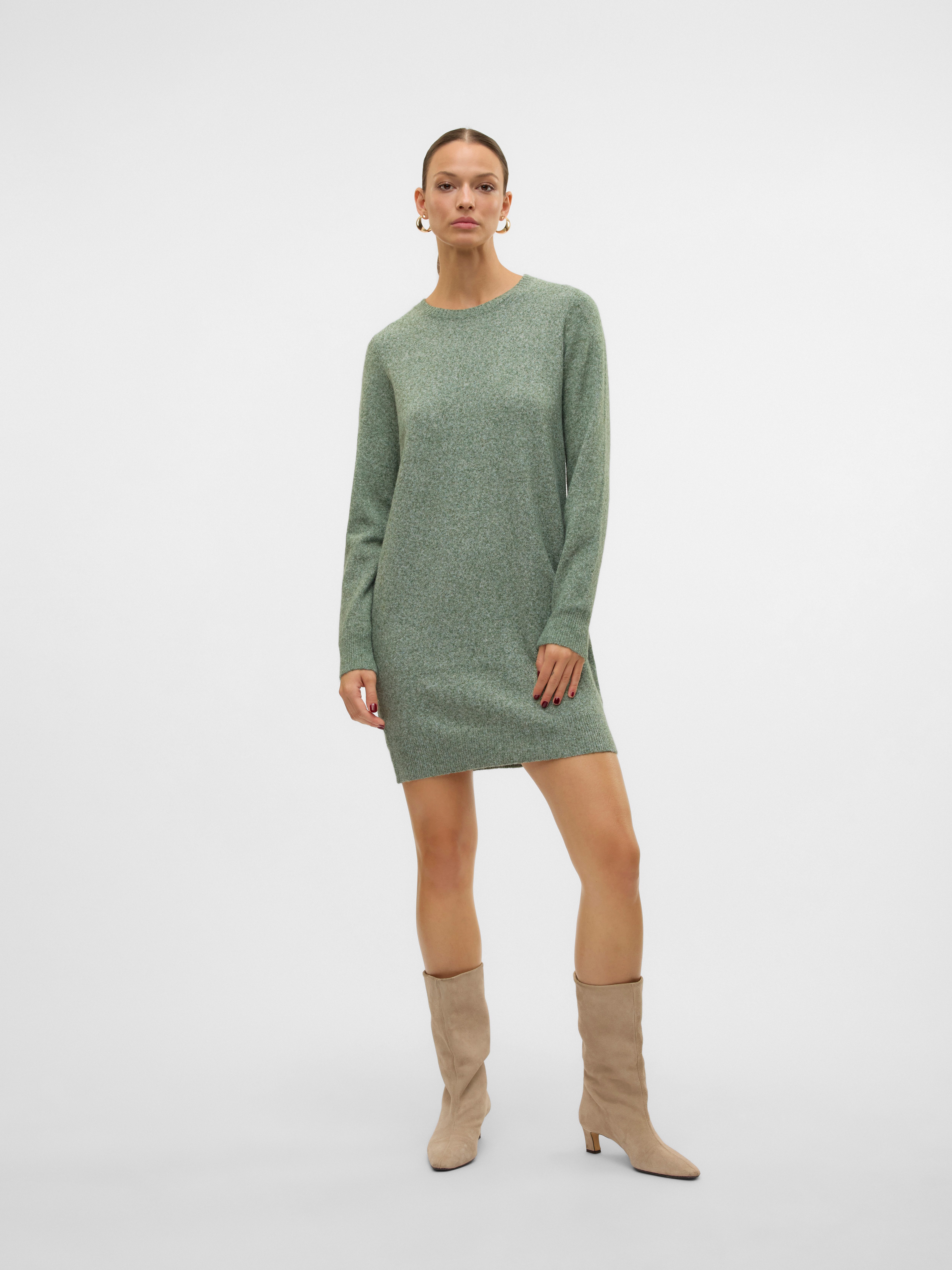 Vero Moda Strickkleid VMDOFFY LS O-NECK DRESS GA NOOS