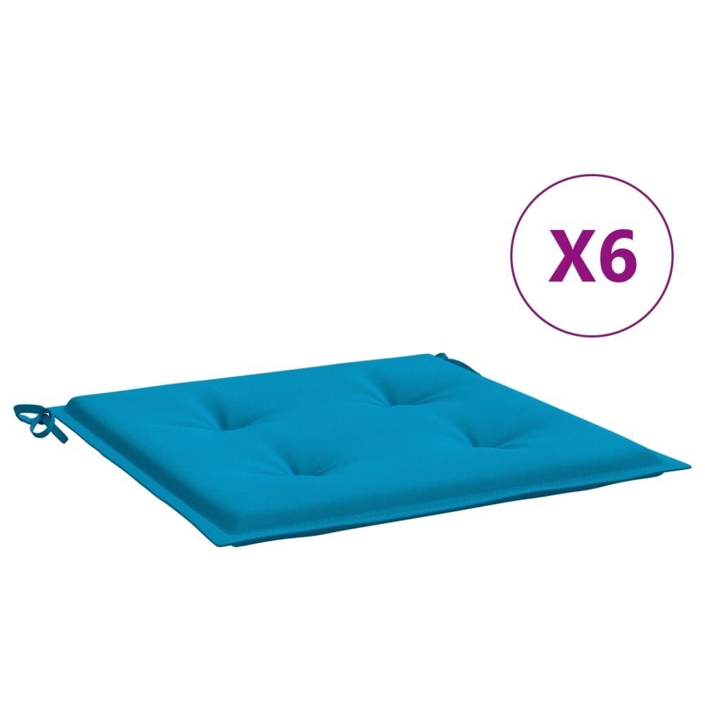 vidaXL Sitzauflage Gartenstuhl-Kissen 6 Stk. Blau günstig online kaufen