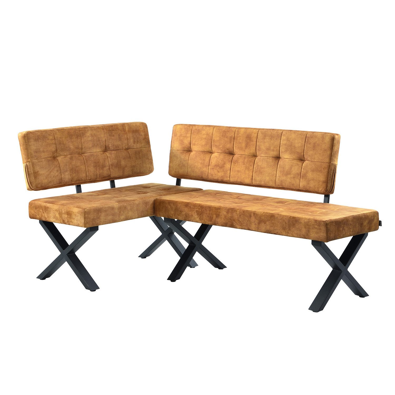 B&D home Eckbank EKA (2-St), beidseitig montierbar, gepolstert, mit Rückenlehne, verschiedene Maße