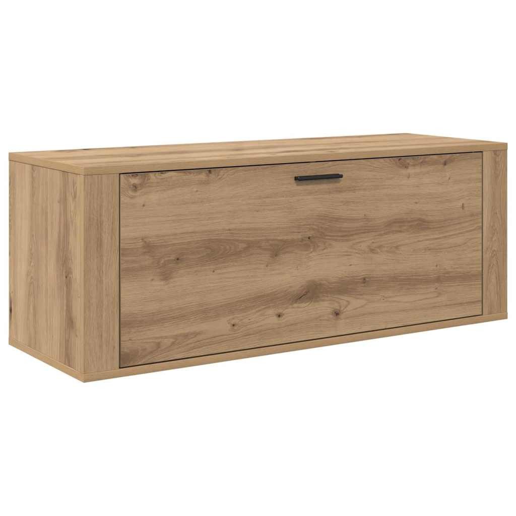 vidaXL Schuhregal Schuhschrank 100 x 35 x 38 cm Holzwerkstoff Artisan-Eiche, 1-tlg.