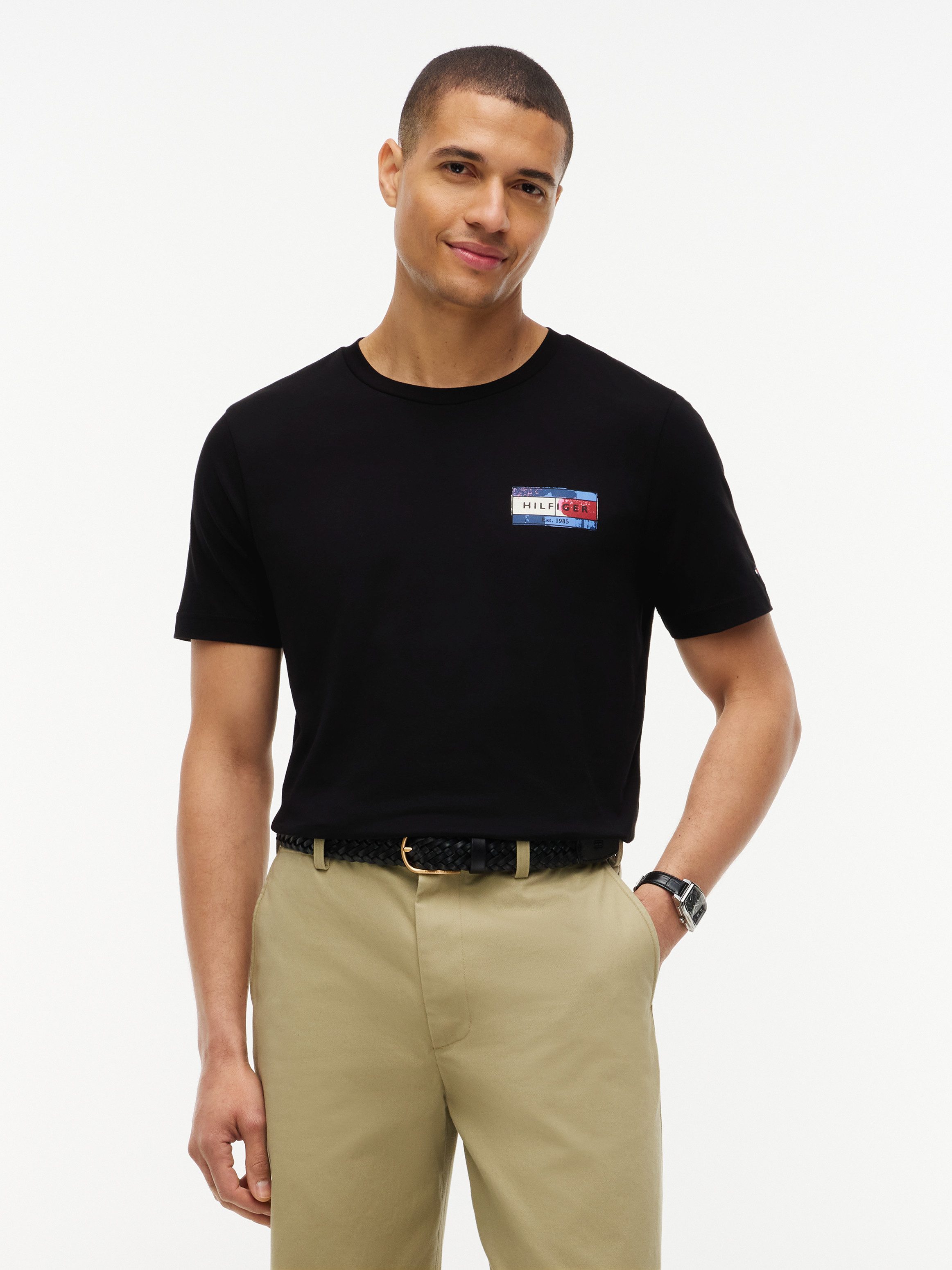 Tommy Hilfiger T-Shirt BRAND LOVE BACK FLAG GRAPHIC mit markantem Rückenprint, normale Passform