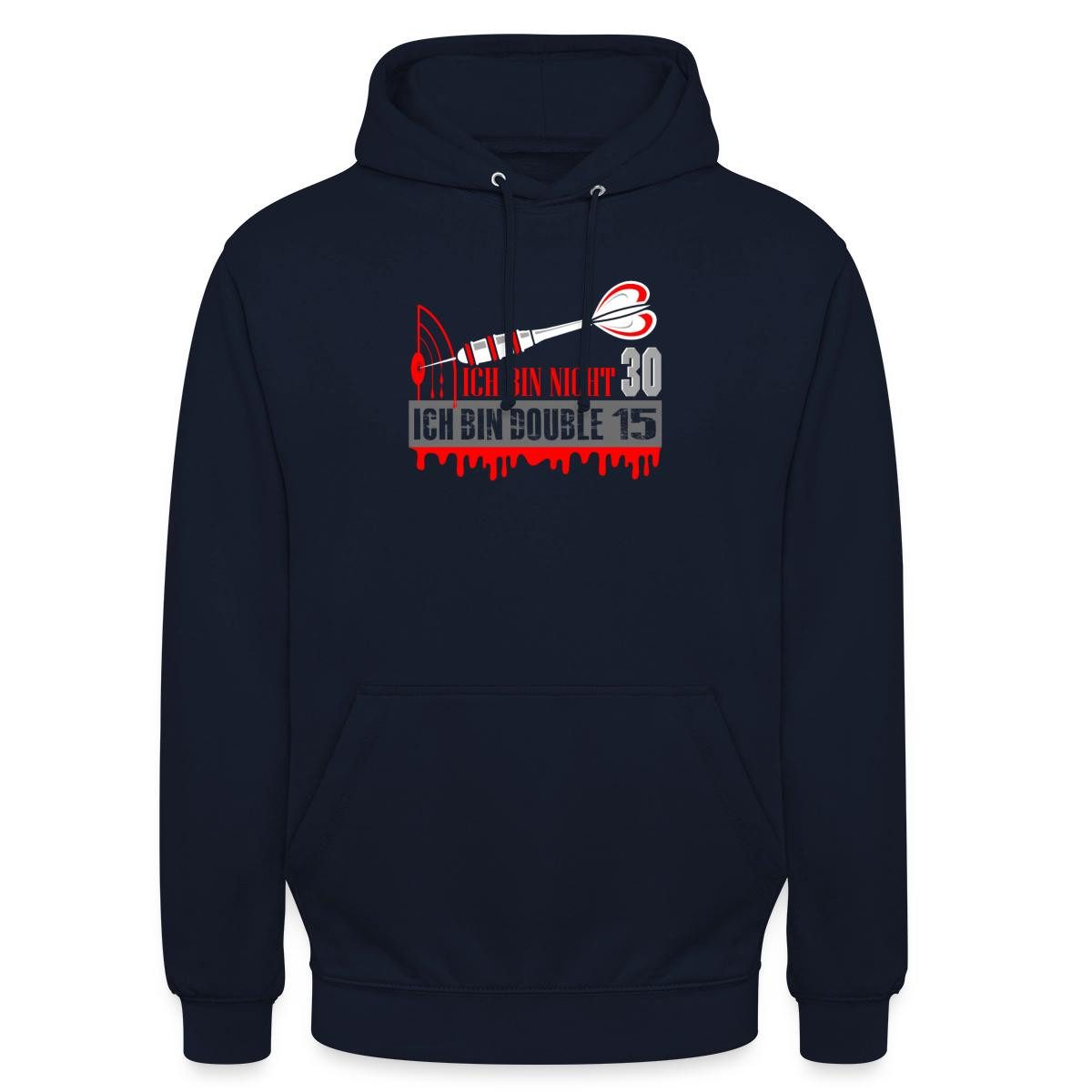 Hoodie 30. Geburtstag, Dart, Double 15 Unisex Hoodie