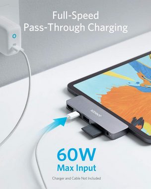 Anker PowerExpand Direct 6-in-1 USB-C USB-Adapter, mit 60W Power Delivery