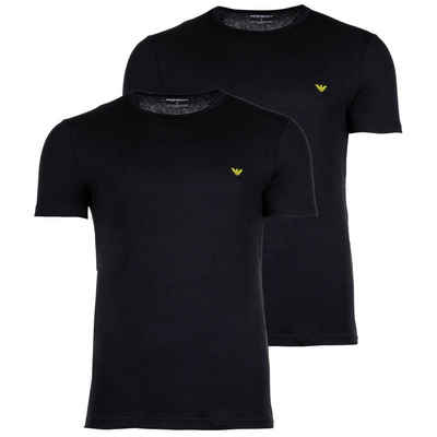 Emporio Armani T-Shirt Herren T-Shirt, 2er Pack - PURE COTTON, Kurzarm