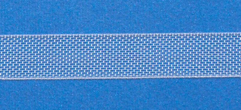 Gardine Naht - und Versteifungsband, Gardinenband / Farbe: transparent / Berite: 15mm - L043, rewagi, Verkaufseinheit: 5 Meter