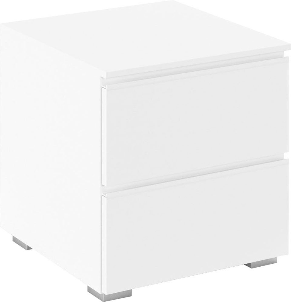 rauch Nachtkommode Nachttisch Nachtkonsole Nachtschrank MAINZ (Breite 40 cm), zwei praktische und geräumige Schubladen MADE IN GERMANY