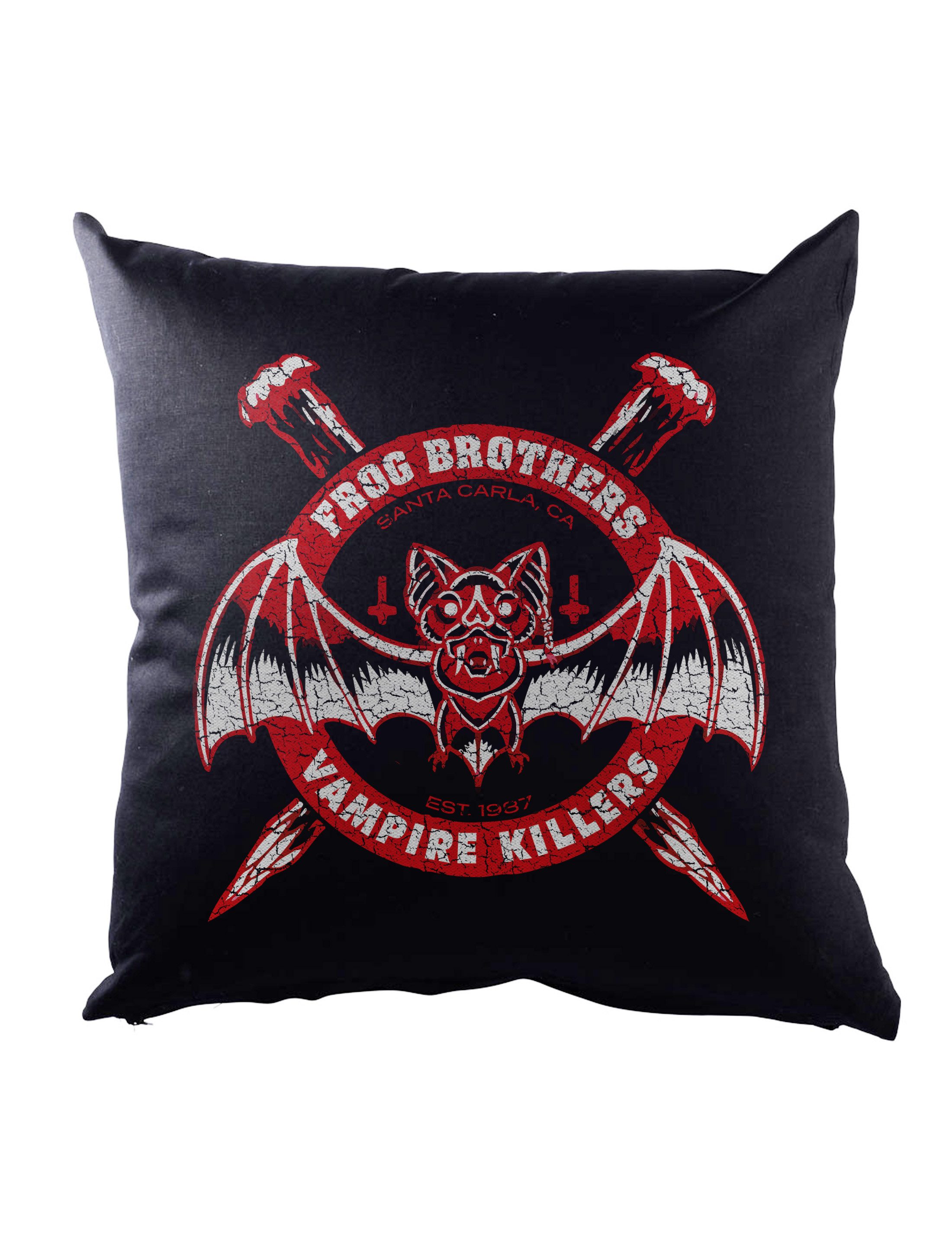 Dekokissen Frog Brothers Dekokissen Dracula Vampir Lost Vampire Killers Boys Logo