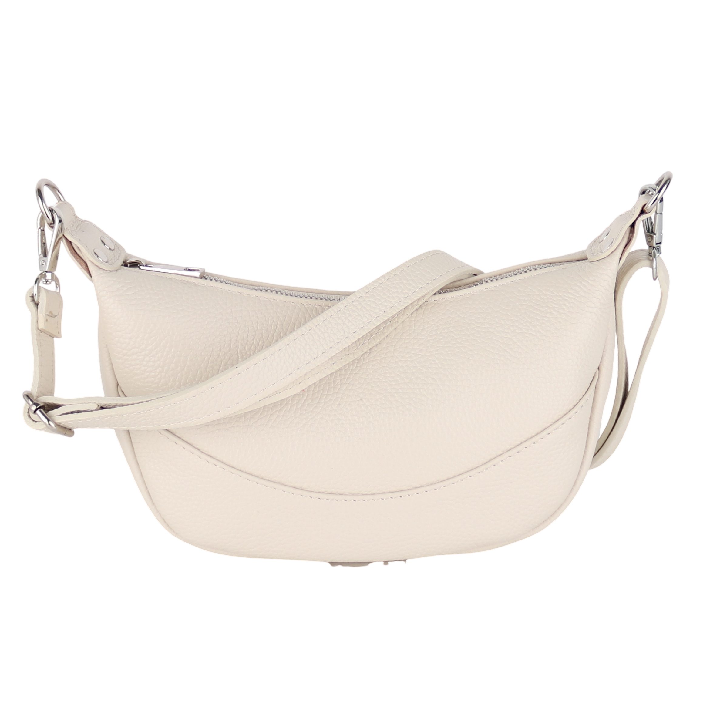 MIRROSI Umhängetasche Damen, Crossbody Bag, Echtleder Made in Italy, 28x16x9cm (BXHXT) viel Stauraum