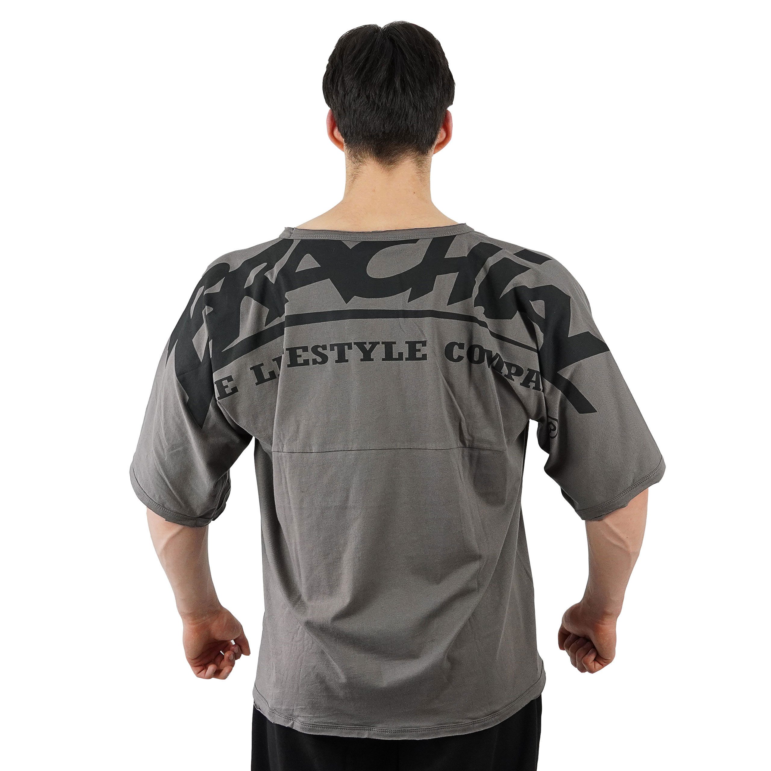 BRACHIAL THE LIFESTYLE COMPANY T-Shirt Brachial T-Shirt "Attack" stahlgrau/schwarz