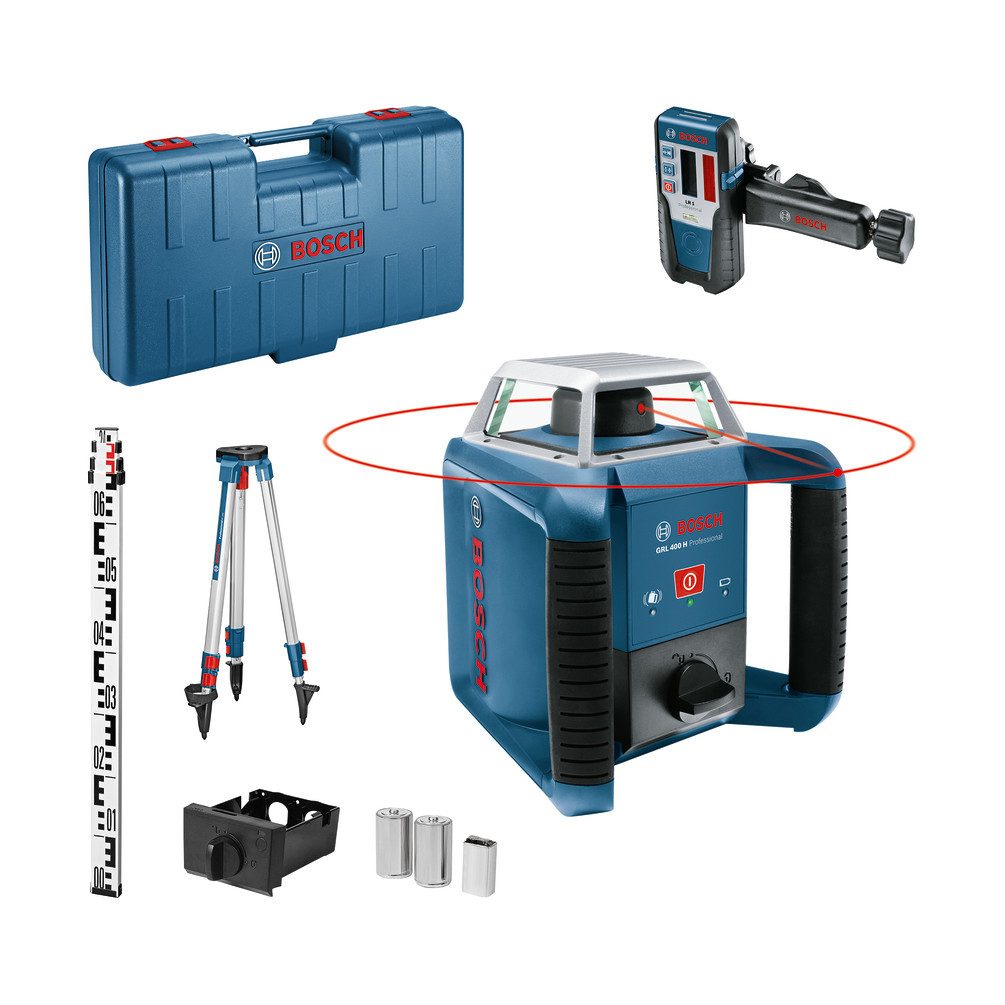 BOSCH Rotationslaser Rotationslaser GRL 400 H Set Prof. inkl. Messlatte