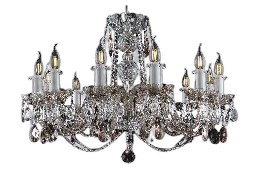 Xlmoebel Kronleuchter Bohemia IVELE Kristallleuchte mit elegantem Kandelaber-Design, Hergestellt in Europa