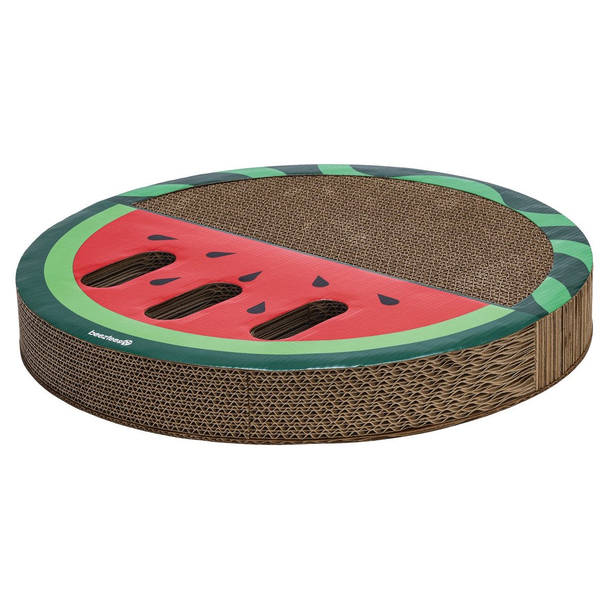 Kratzbrett Kratzspielzeug Melone aus Karton