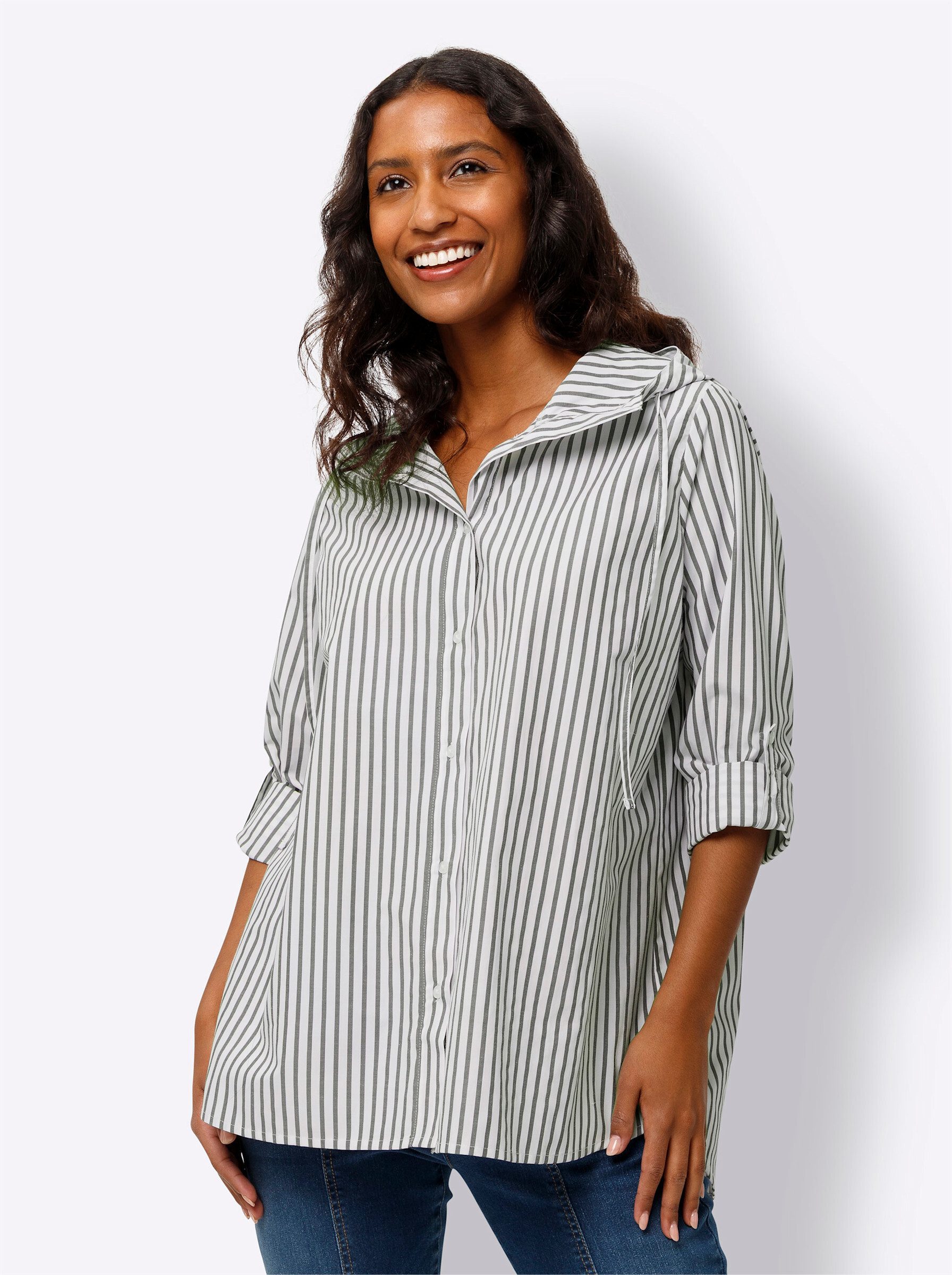 heine Klassische Bluse Gestreifte Bluse . günstig online kaufen