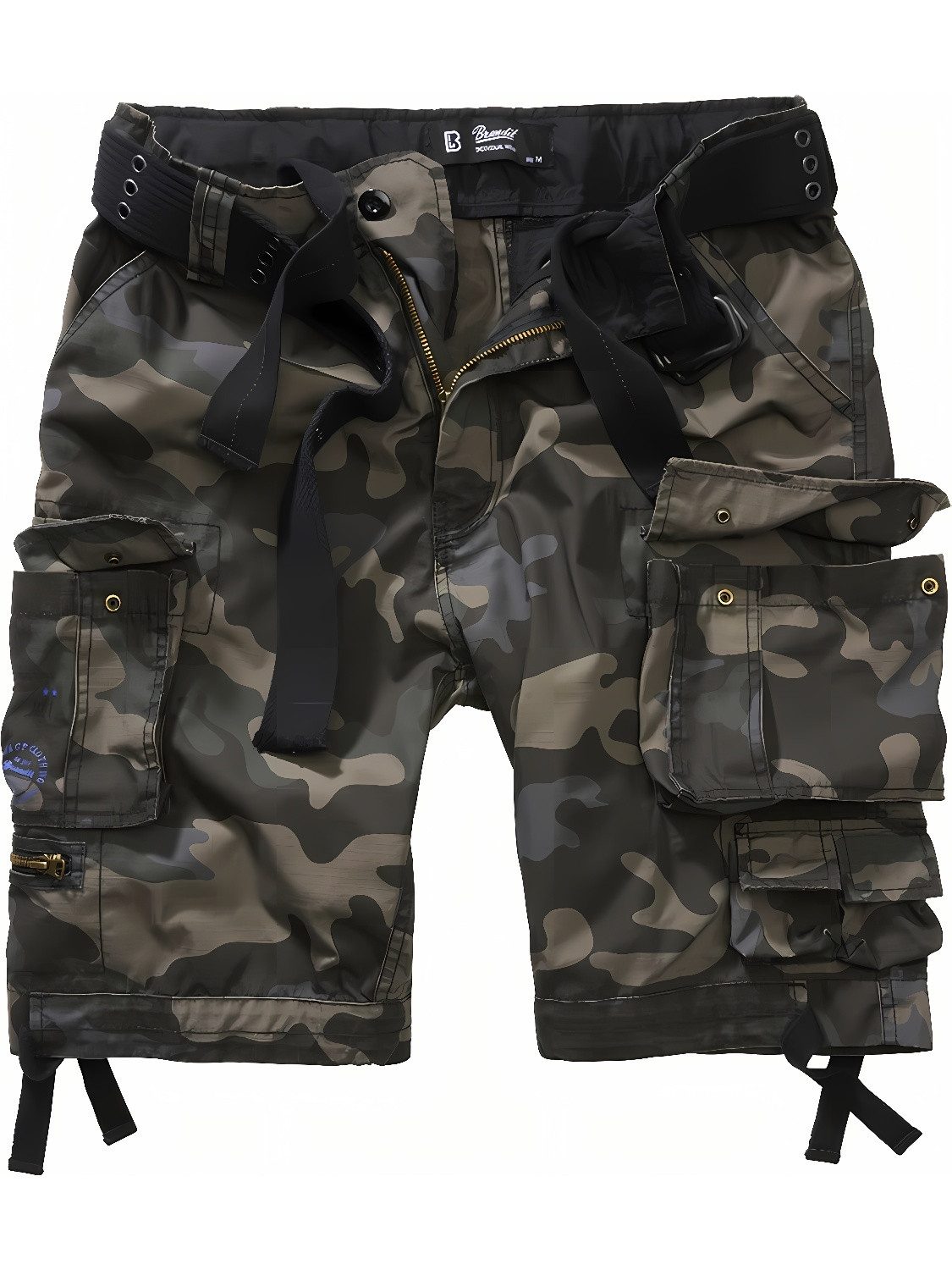 Brandit Shorts Savage Ripstop Shorts Beintaschen und zwei aufgesetzte Minipockets, integrierter Gürtel