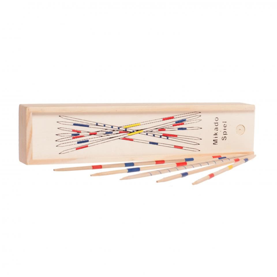 Philos Spiel, Mikado - 18 cm - in der Holzbox - Bambus - Kiefer