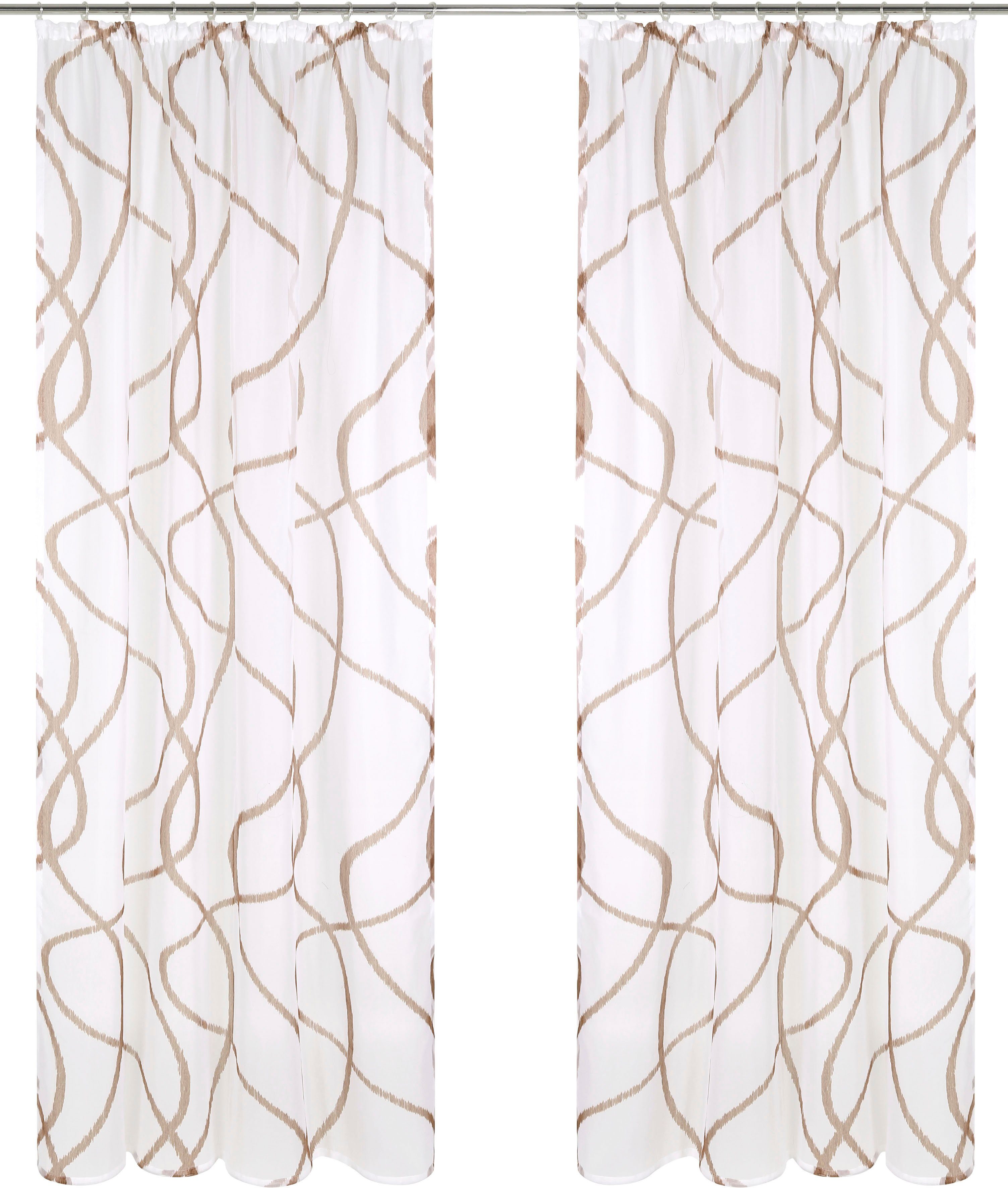 my home Gardine Bene (1 St), Kräuselband, transparent, Polyester, Transpare günstig online kaufen