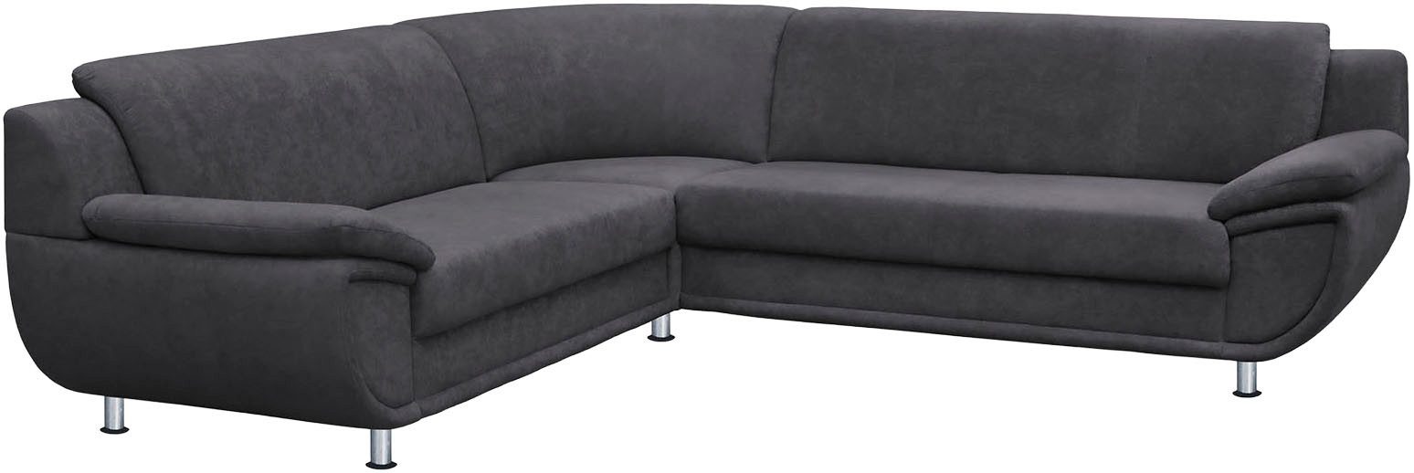 Ecksofa Rondo wahlweise mit Schlaffunktion, bequeme Armlehnen
