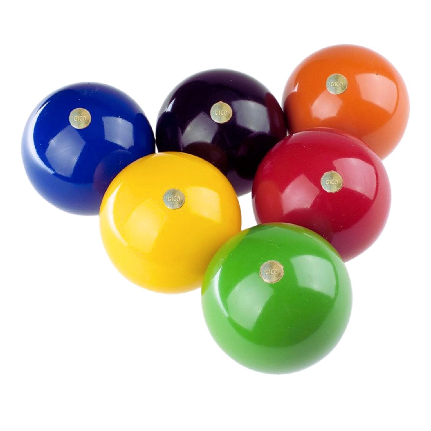 GICO Spielzeug-Gartenset Krocket Ersatzkugeln Ø 70 mm für Krocketspiele - 6 Stück