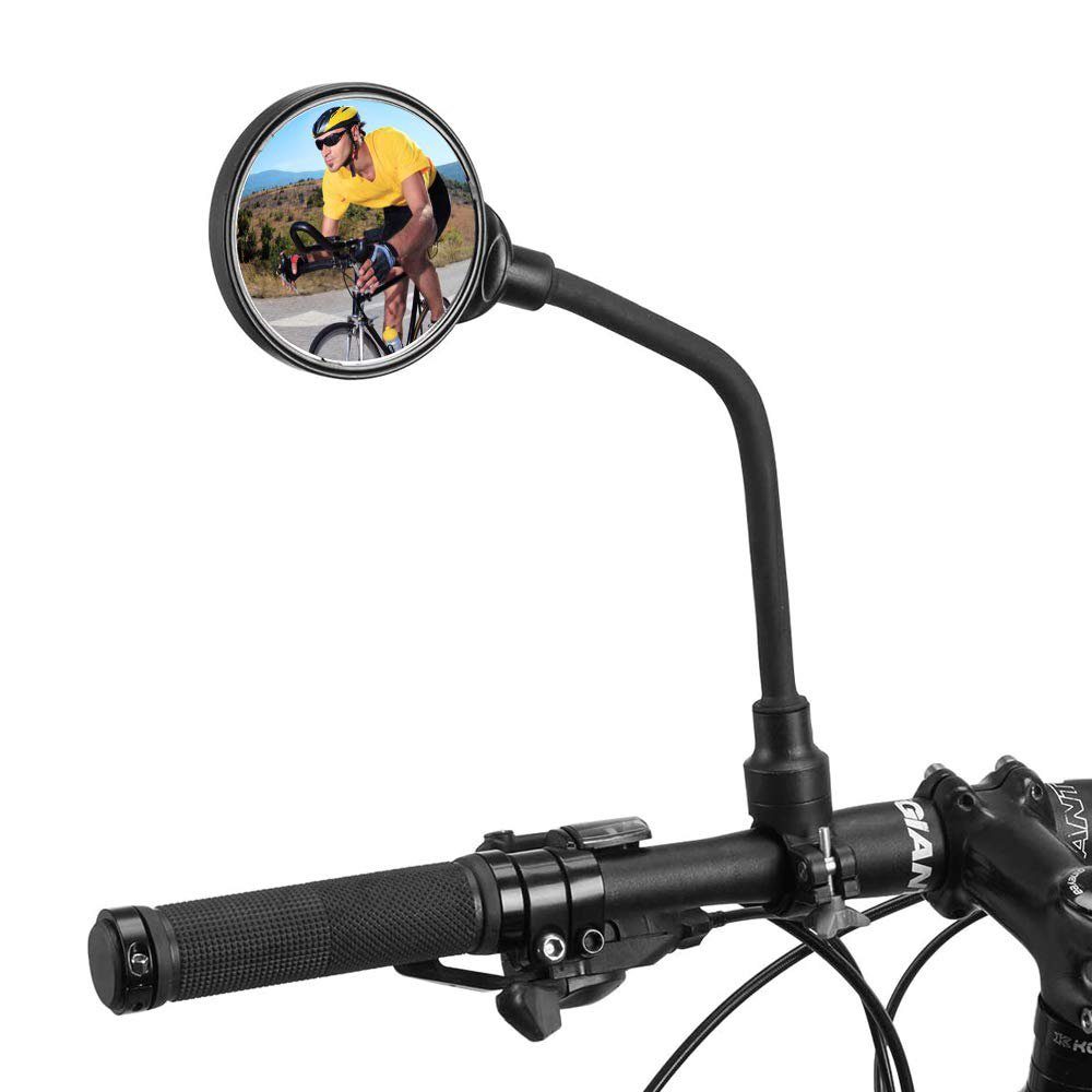 iceagle Fahrradreflektor Fahrradspiegel, Lenkerendenspiegel-Fahrradlenker  Rückspiegel, (2PC), HD Fahrrad-Seitenspiegel), für Ebike, E-Bike, Rennrad