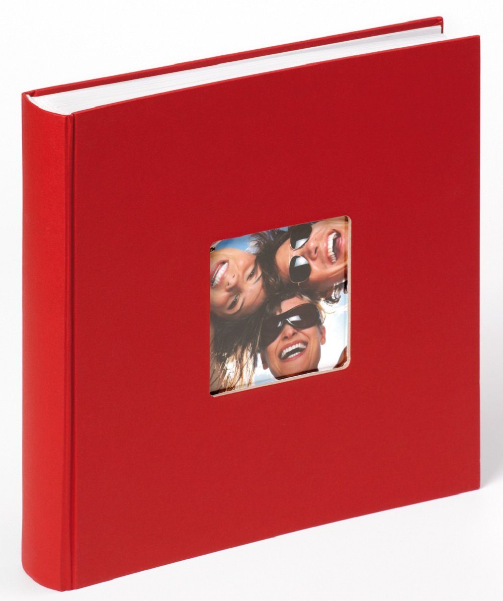 Walther Design Fotoalbum Fun 30 x 30 cm, buchgebundenes Album, Papiereinband, quadratischer Bildausschnitt