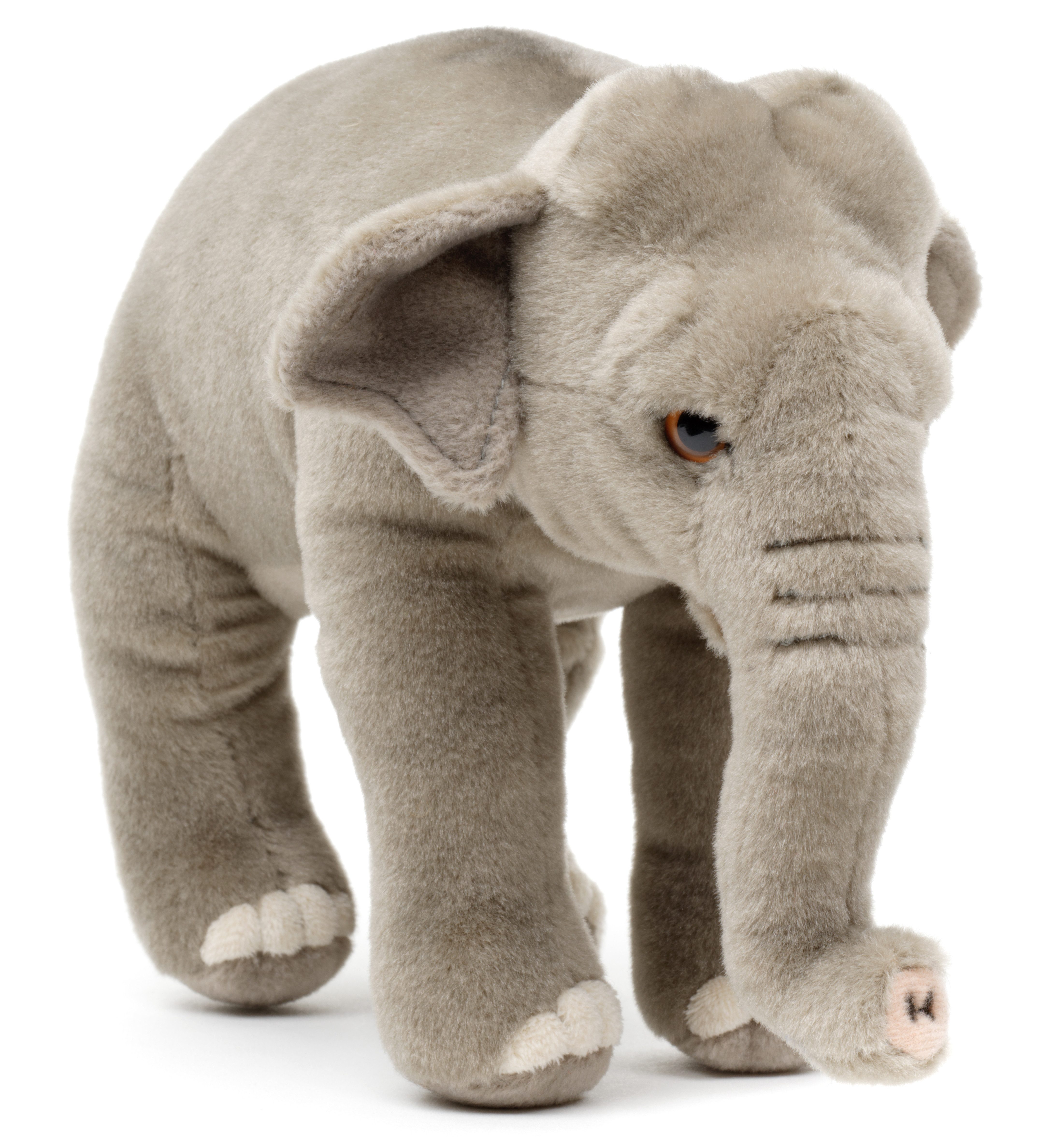 Uni-Toys Kuscheltier Elefant, stehend - 24 cm (Длина) - Plüschtier, zu 100 % recyceltes Füllmaterial