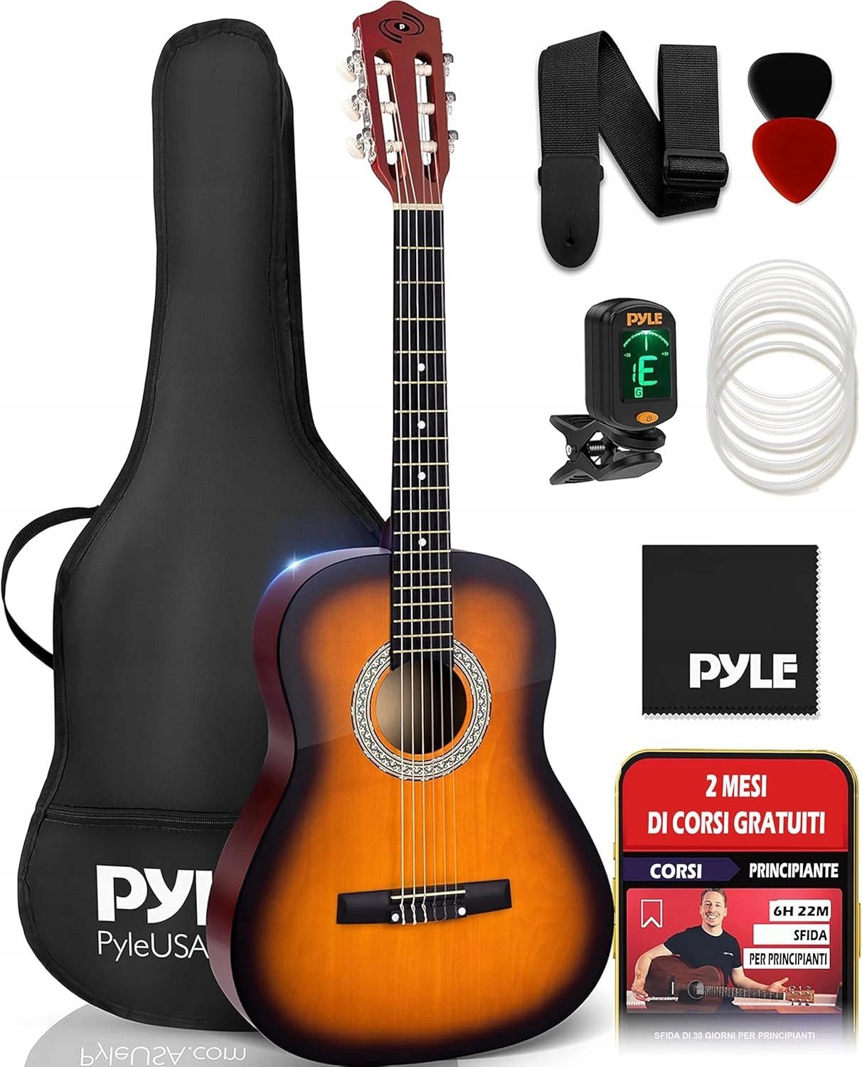 Akustikgitarre Gitarre Kinder ab 8 Jahre - 3/4 Guitar Acoustic with Strings