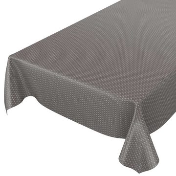 ANRO Tischdecke Tischdecke Wachstuch Holz Grau Robust Wasserabweisend Breite 140 cm, Geprägt
