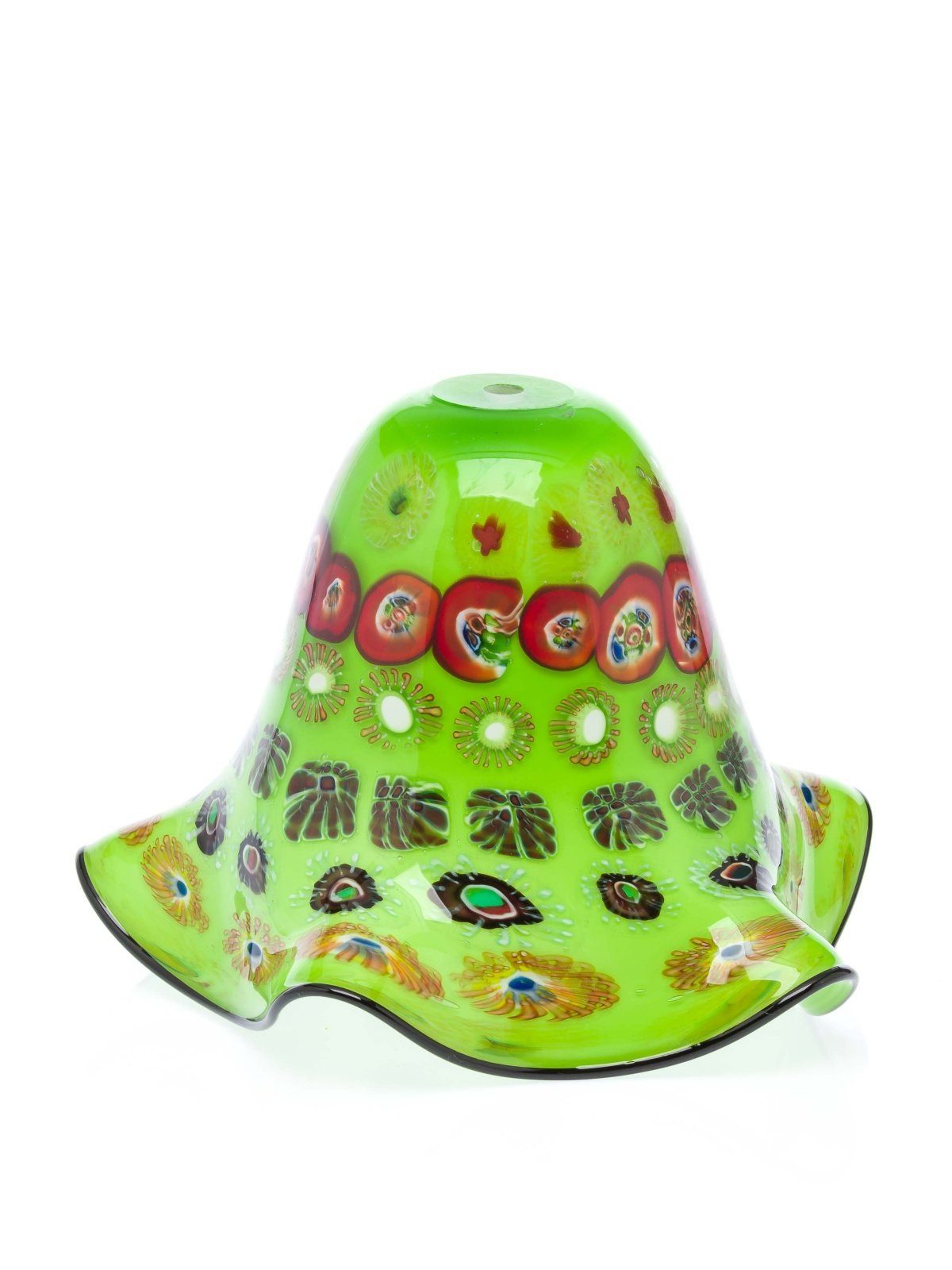 Aubaho Dekoobjekt Lampenschirm Tischlampe Lampe Glas Glasschirm Murano Stil glass lampsh