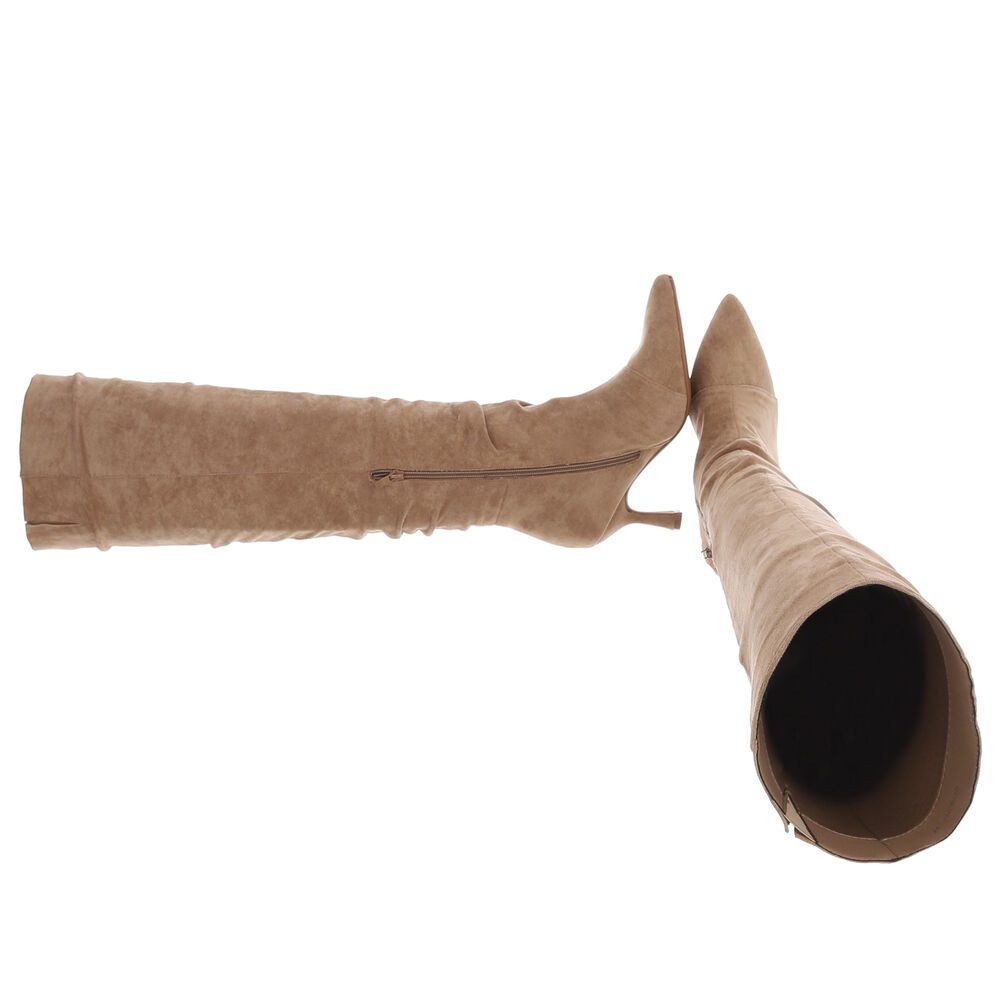 Ital-Design Elegante Overkneestiefel mit Blockabsatz für Damen Overkneestie günstig online kaufen