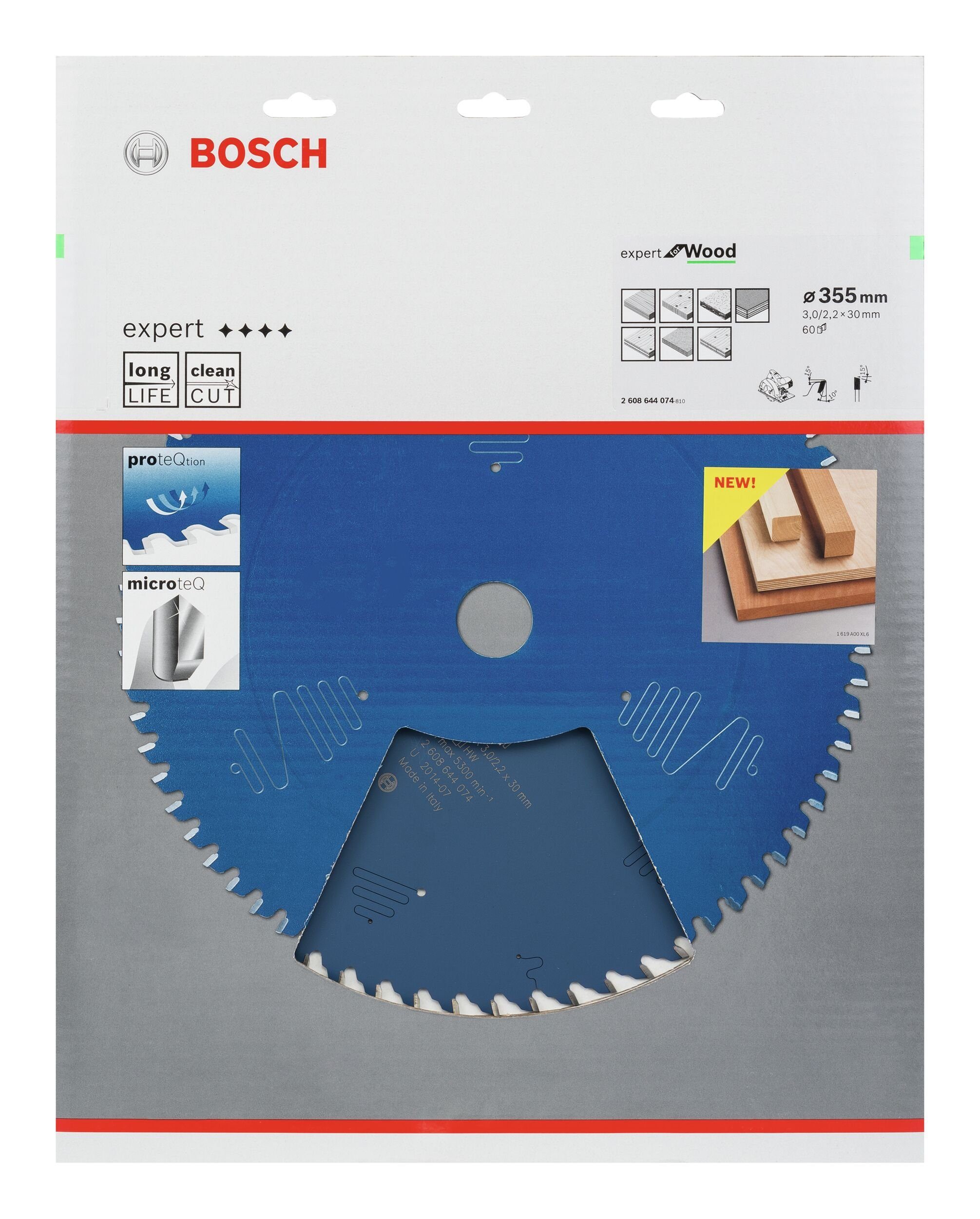 BOSCH Kreissägeblatt 355 - x 60Z, 30 For x Expert 3 Wood mm