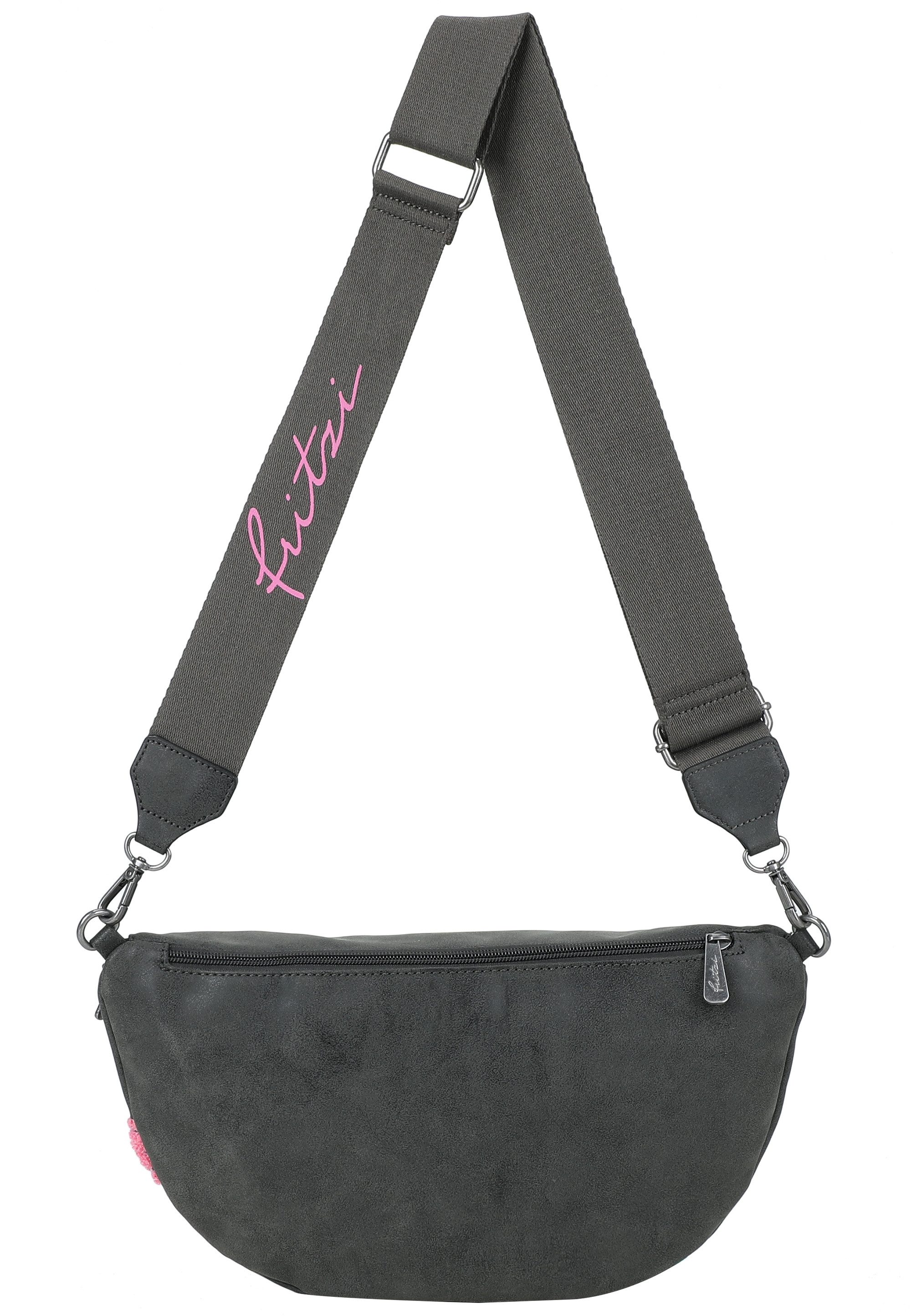 Fritzi aus Preußen Schultertasche Bum Bag Big Limited Multi Smile, mit mattem Material und Smile-Druck – Bild 3 von 4