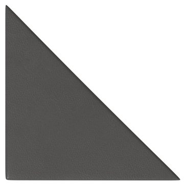 vidaXL Wandpaneel Wandpaneele 12 Stk. Grau 30x30 cm Kunstleder 0,54 m², (12-tlg)