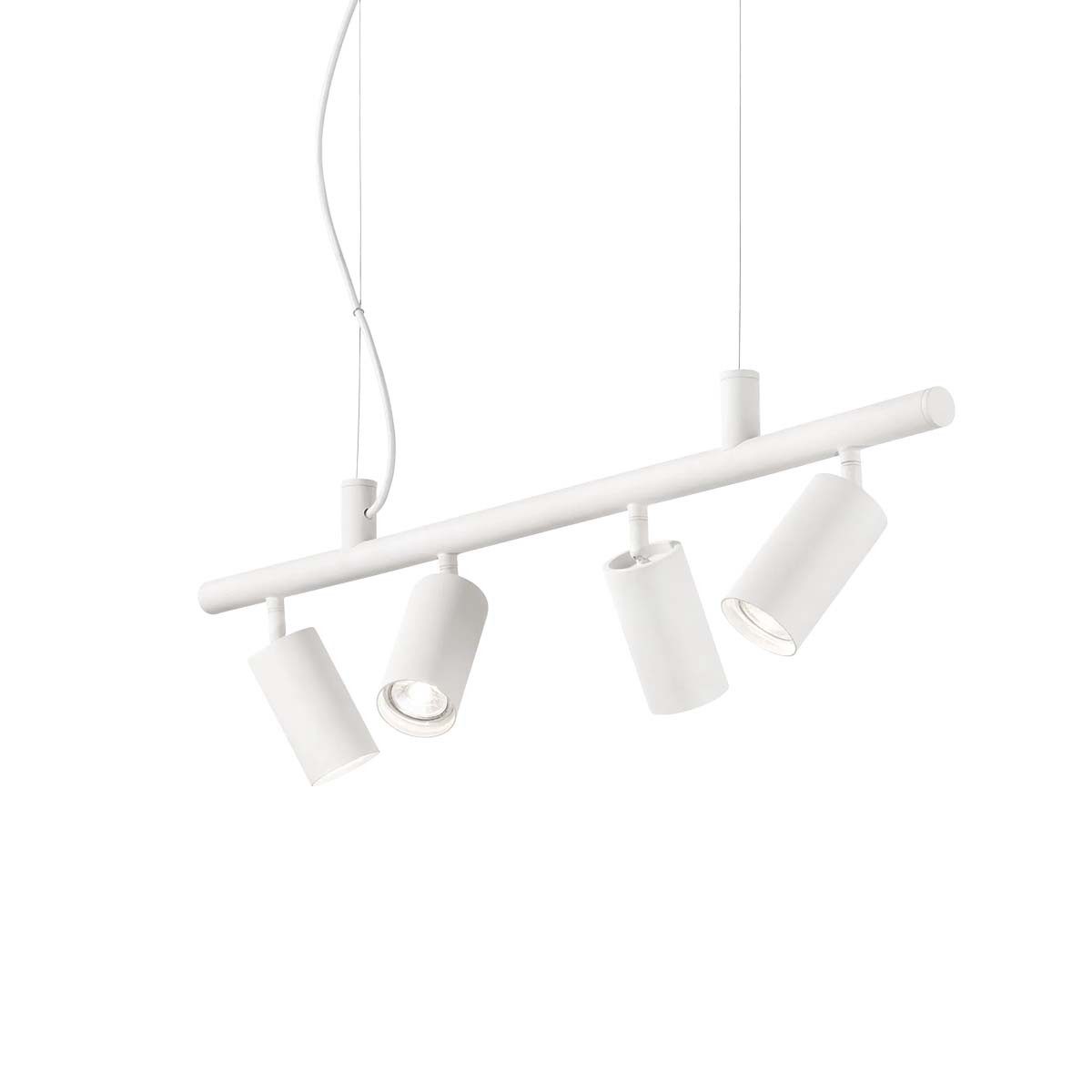 Pendelleuchte Ideal Lux Dynamite SP4 Pendelleuchte, Weiß, L: 76 cm