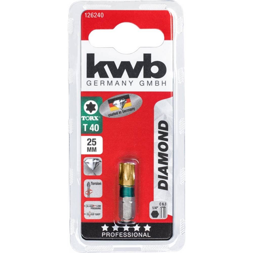kwb 40 Torx-Bit 25 mm, T Bits, DIAMOND