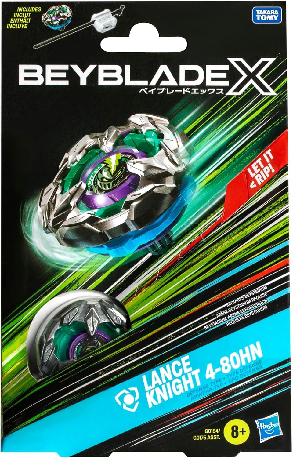 Hasbro Speed-Kreisel Hasbro G0175; G0184 - BEYBLADE X Starter Set - LANCE KNIGHT 4-80HN