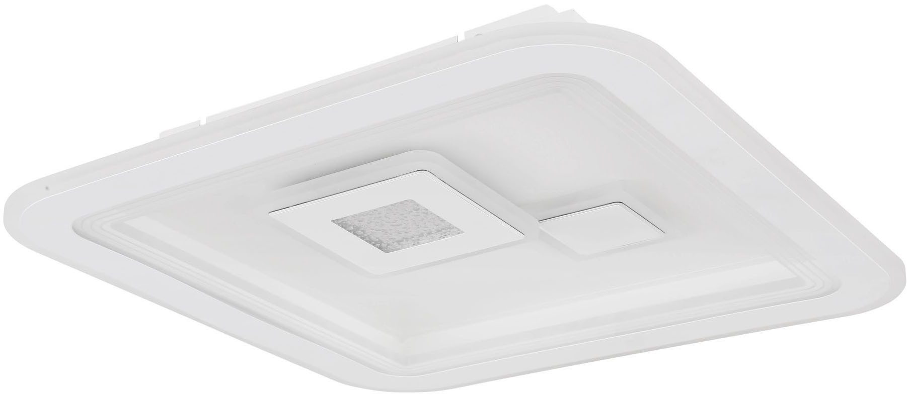 GLOBO LIGHTING LED Deckenleuchte VALERIA, Dimmfunktion, Fernbedienung, Infrarot inkl., Memoryfunktion, Nachtlichtfunktion, mehrere Helligkeitsstufen, LED fest integriert, warmweiß - kaltweiß, Deckenlampe, Designleuchte, Wohnzimmer, Schlafzimmer