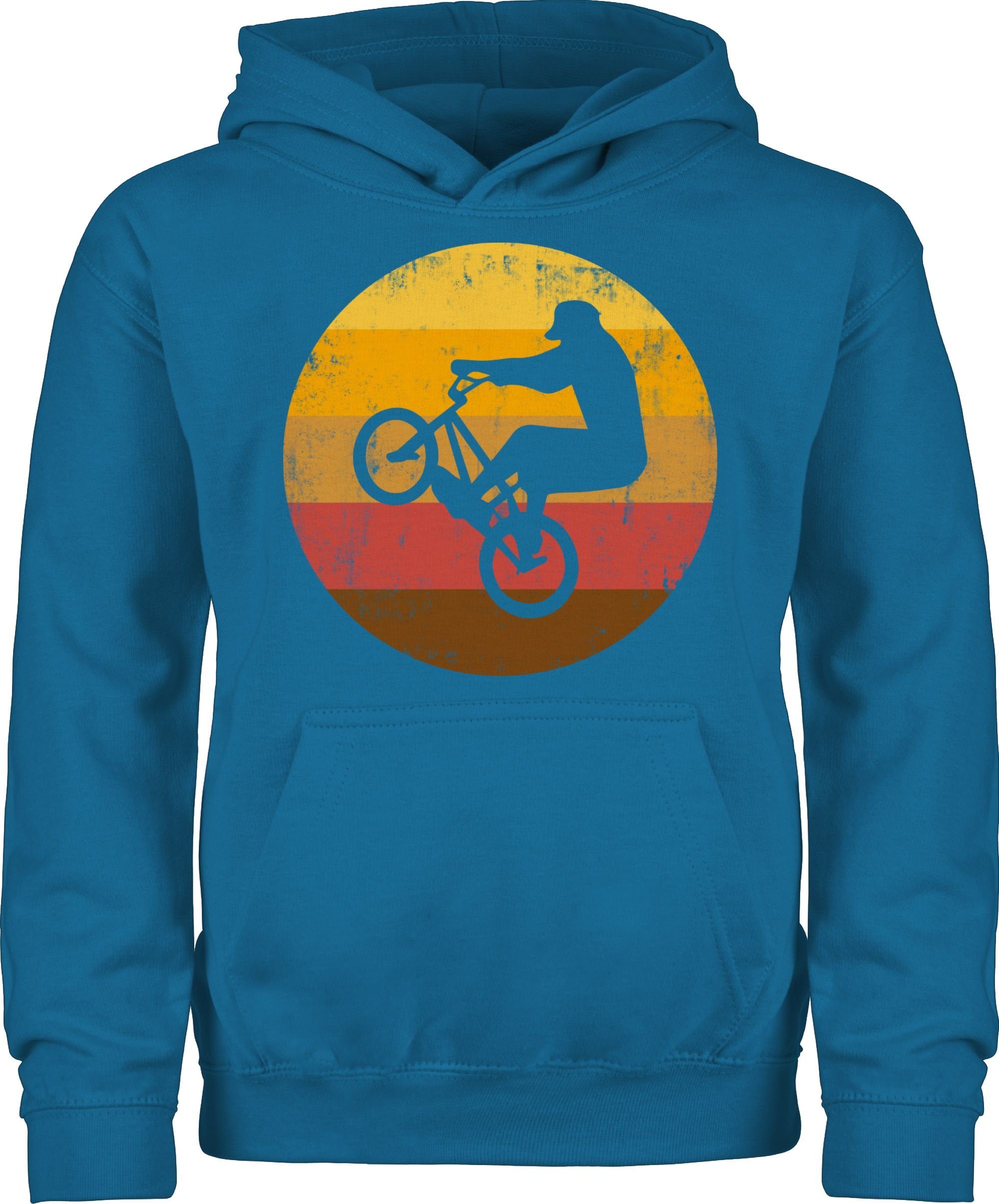 Shirtracer Hoodie BMX Jump Kinder Sport Kleidung 1 Himmelblau