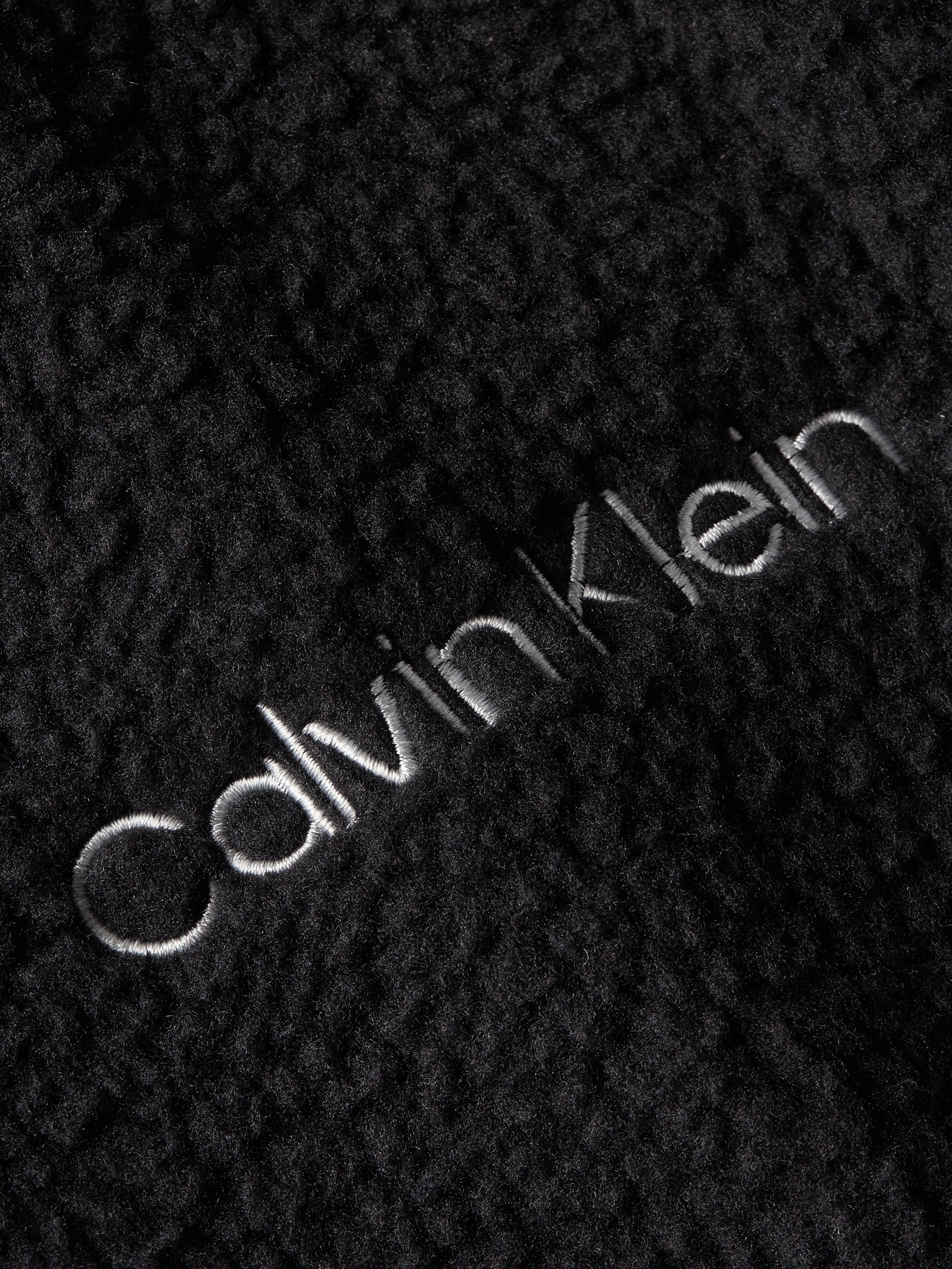 Calvin schwarz - HYBRID Sherpa Sport Pullover Stehkragenpullover Klein