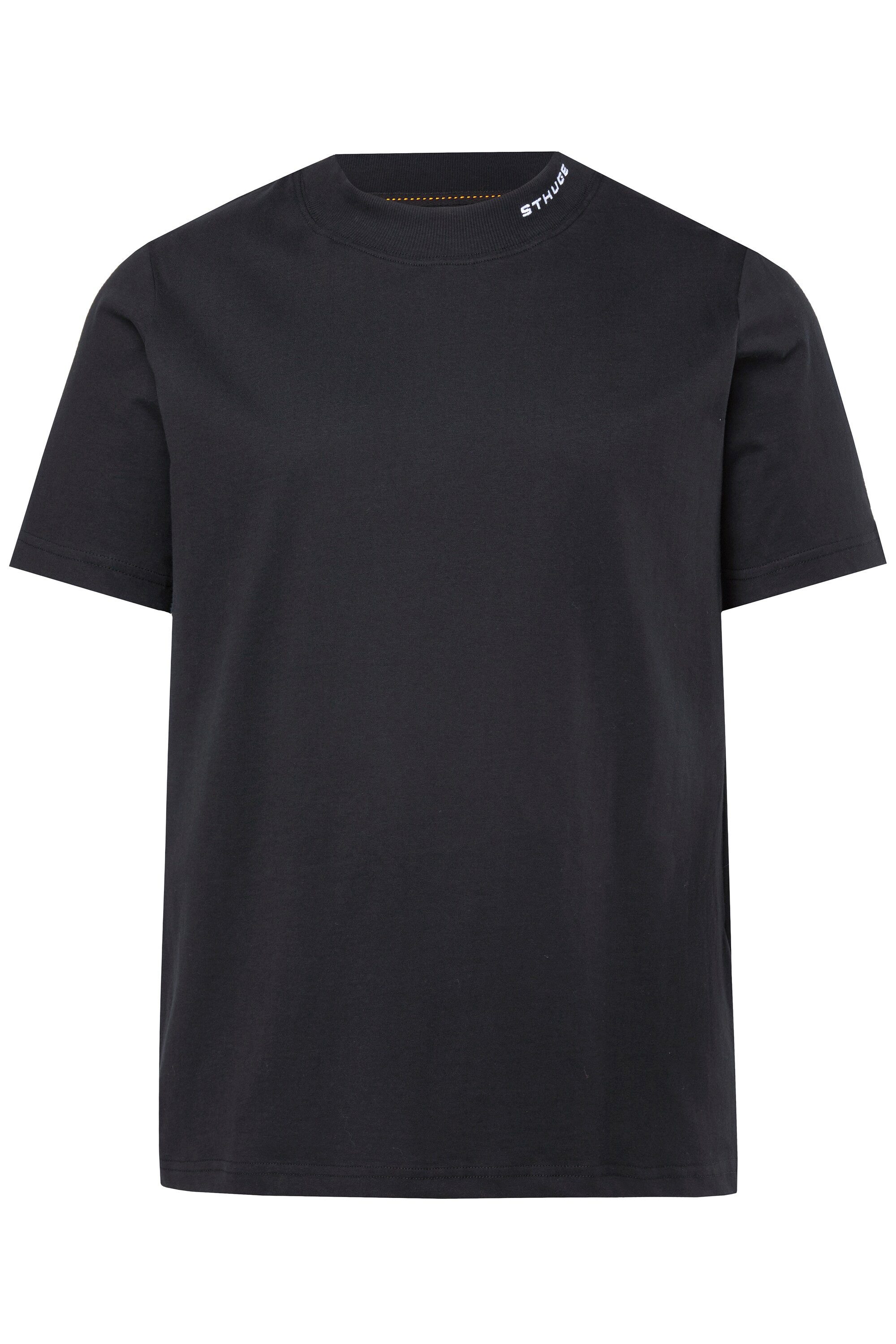 STHUGE T-Shirt T-Shirt Halbarm Stehkragen mit Schriftzug günstig online kaufen