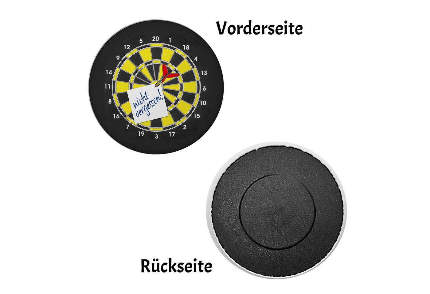 Thumbnail - speecheese Magnet Nicht vergessen Reminder Magnet rund in Dartscheiben-Optik