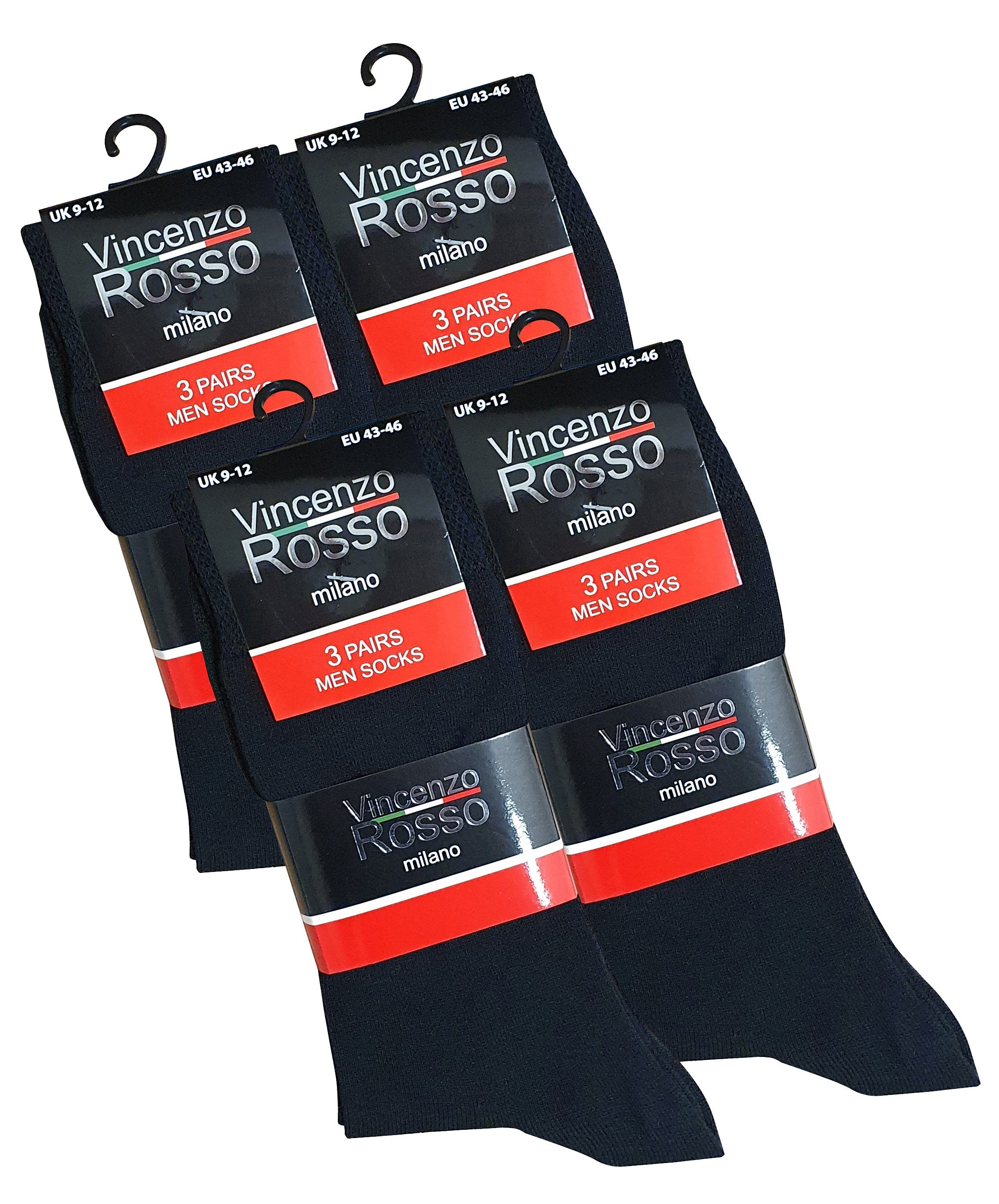 Vincenzo Rosso Socken (12-Paar) mit Softbund – Bild 3 von 3