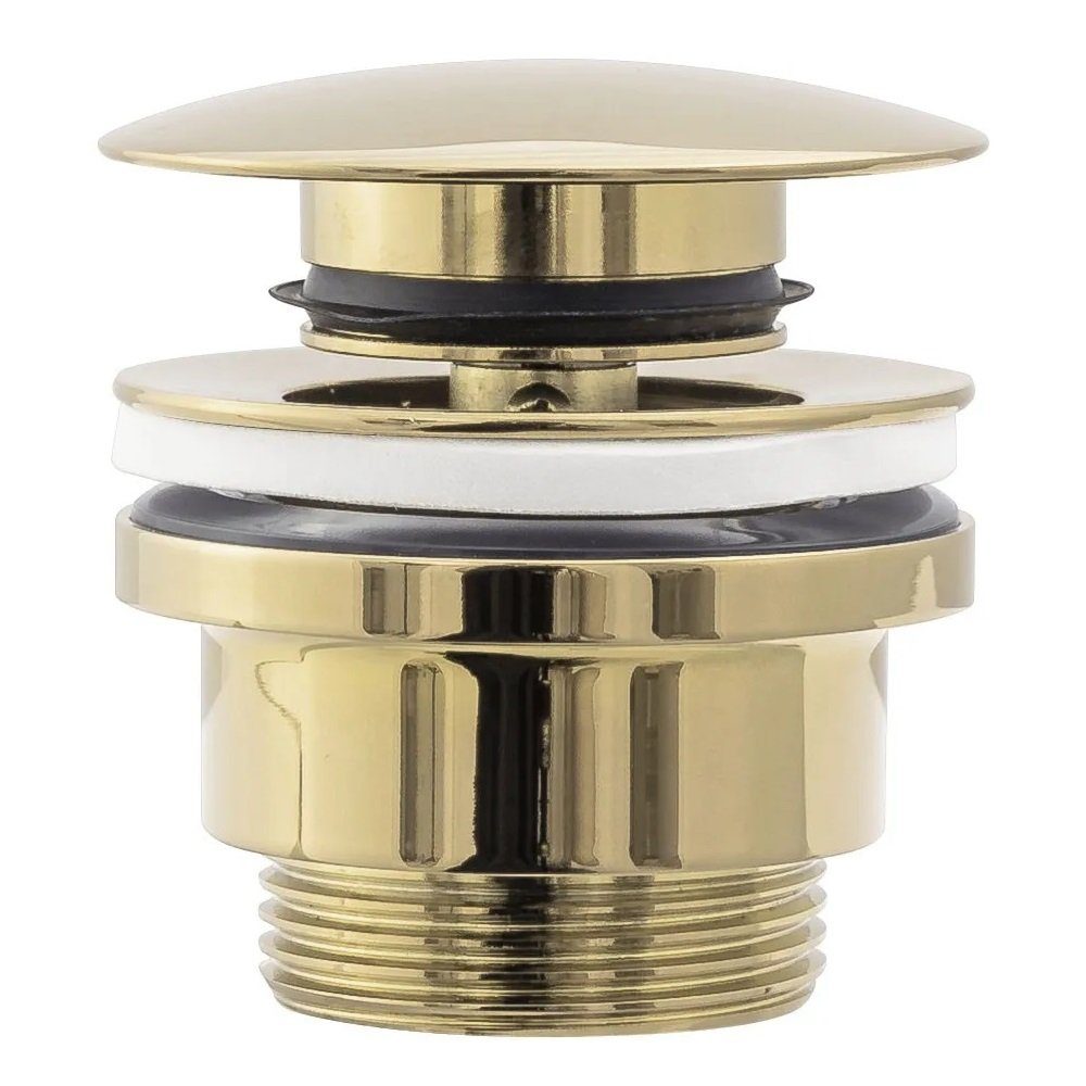wohnwerk.idee Ablaufgarnitur Ablaufgarnitur Gold Waschbeckenstöpsel Rea Was günstig online kaufen