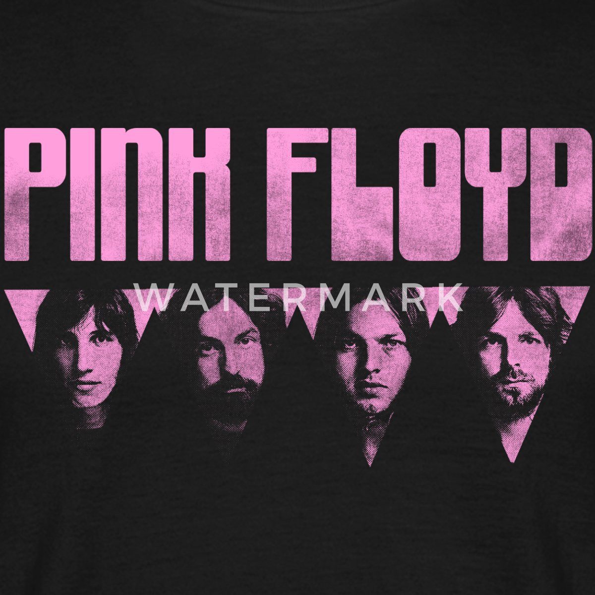 Spreadshirt T-Shirt Pink Floyd Logo Pink Männer T-Shirt (1-tlg)