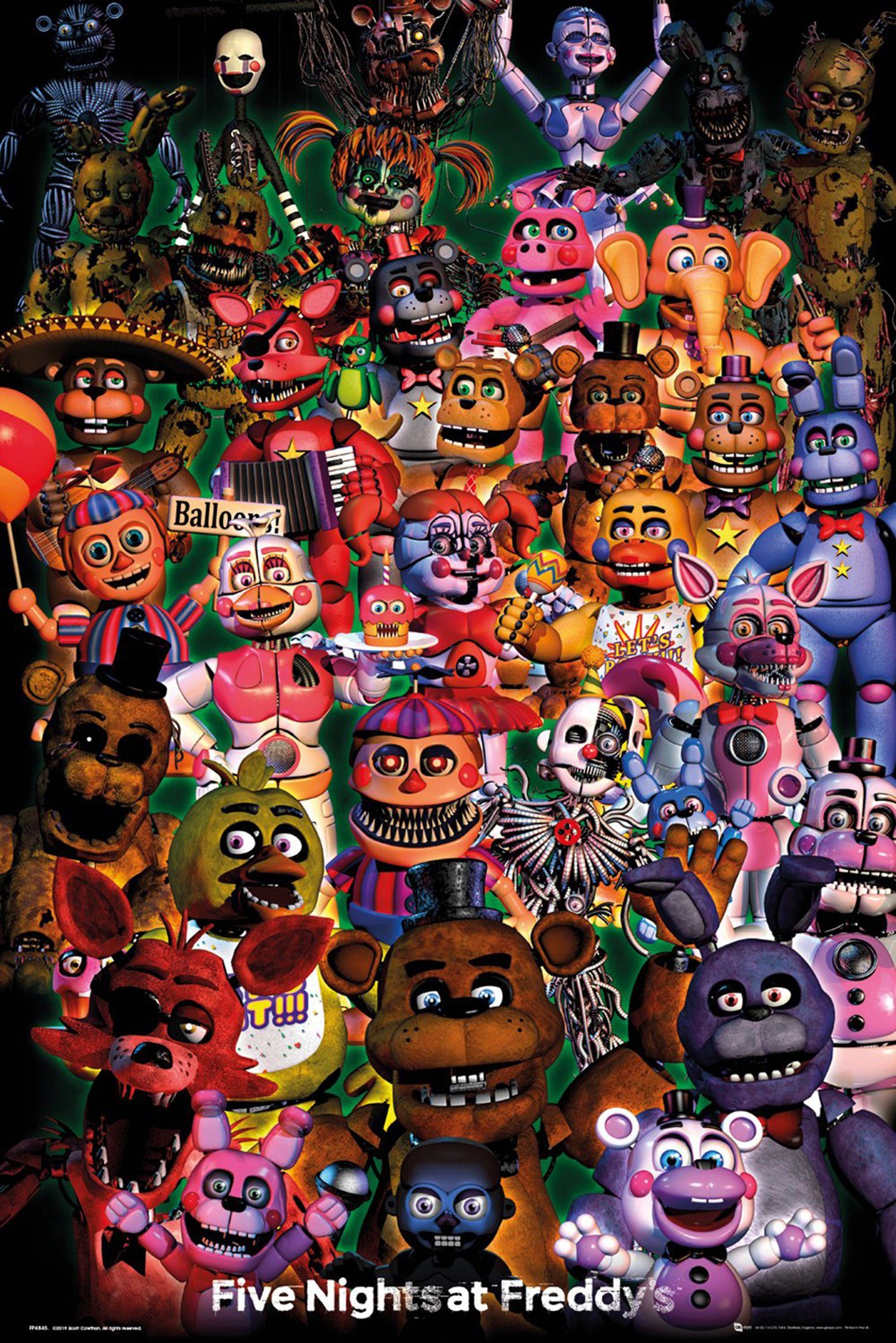 GB eye Poster Five Nights At Freddy's Poster Ultimate Group 61 x 91,5 cm günstig online kaufen