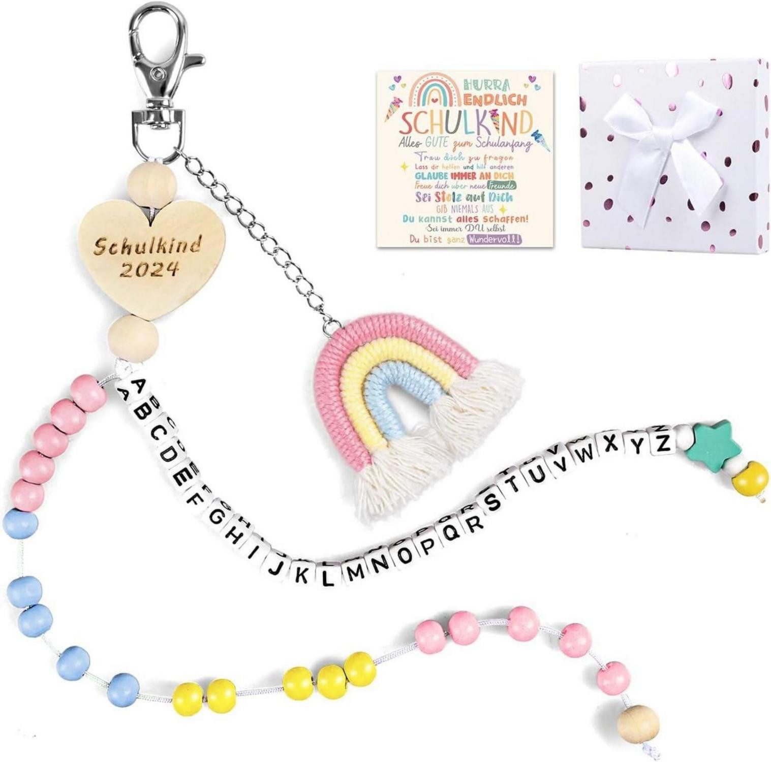 Hängedekoration Einschulung Geschenk Mädchen Rechenkette Schulanfang Schultüte