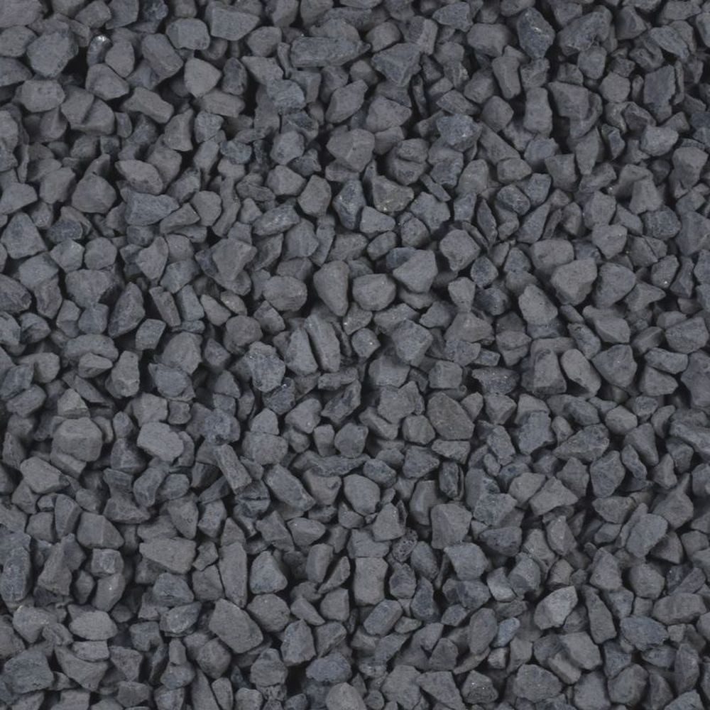 GarPet Zierkies Kieselsteine Garten 25kg Zierkies Basalt Anthrazit Aquarium Splitt